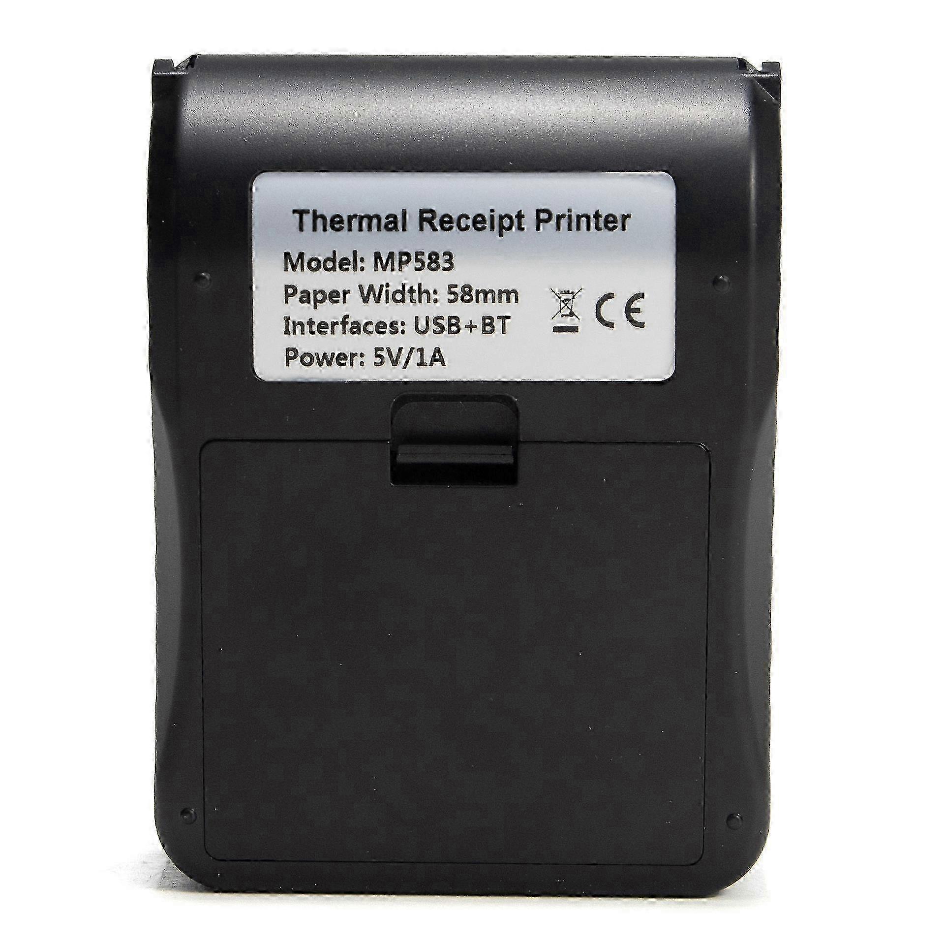 Portable Receipt Printer Wireless Bt Mini Receipt Receipt Pos Mobile Printer, Esc/pos Compatible With Android Ios