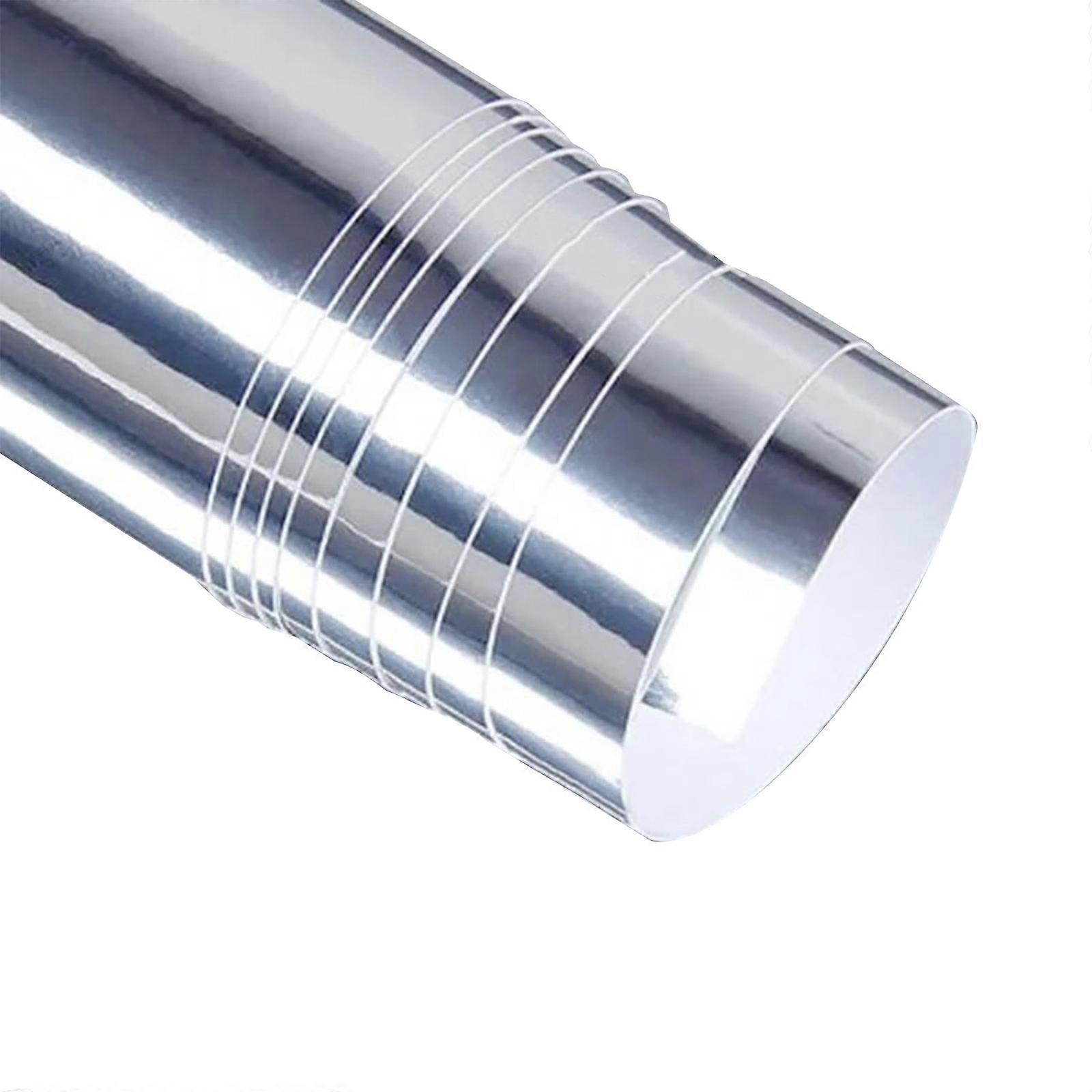 Scratch Resistant Glossy Mirror Film Vehicles Modification Wrap Ideal for DIY Enthusiasts & Home Improvement Projects Multicolor