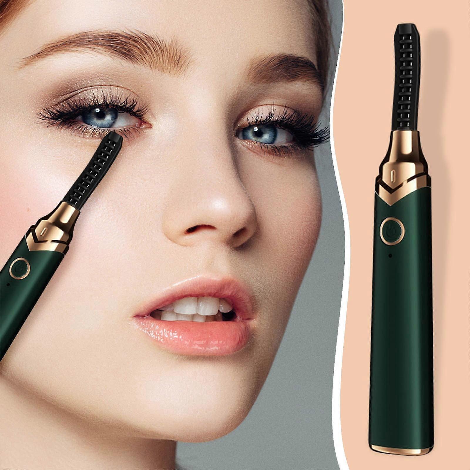 Kayannuo Heated Eyelash Curler - 10s Warm Up, USB Charging, Temp Adjustment, compatible with refill pads