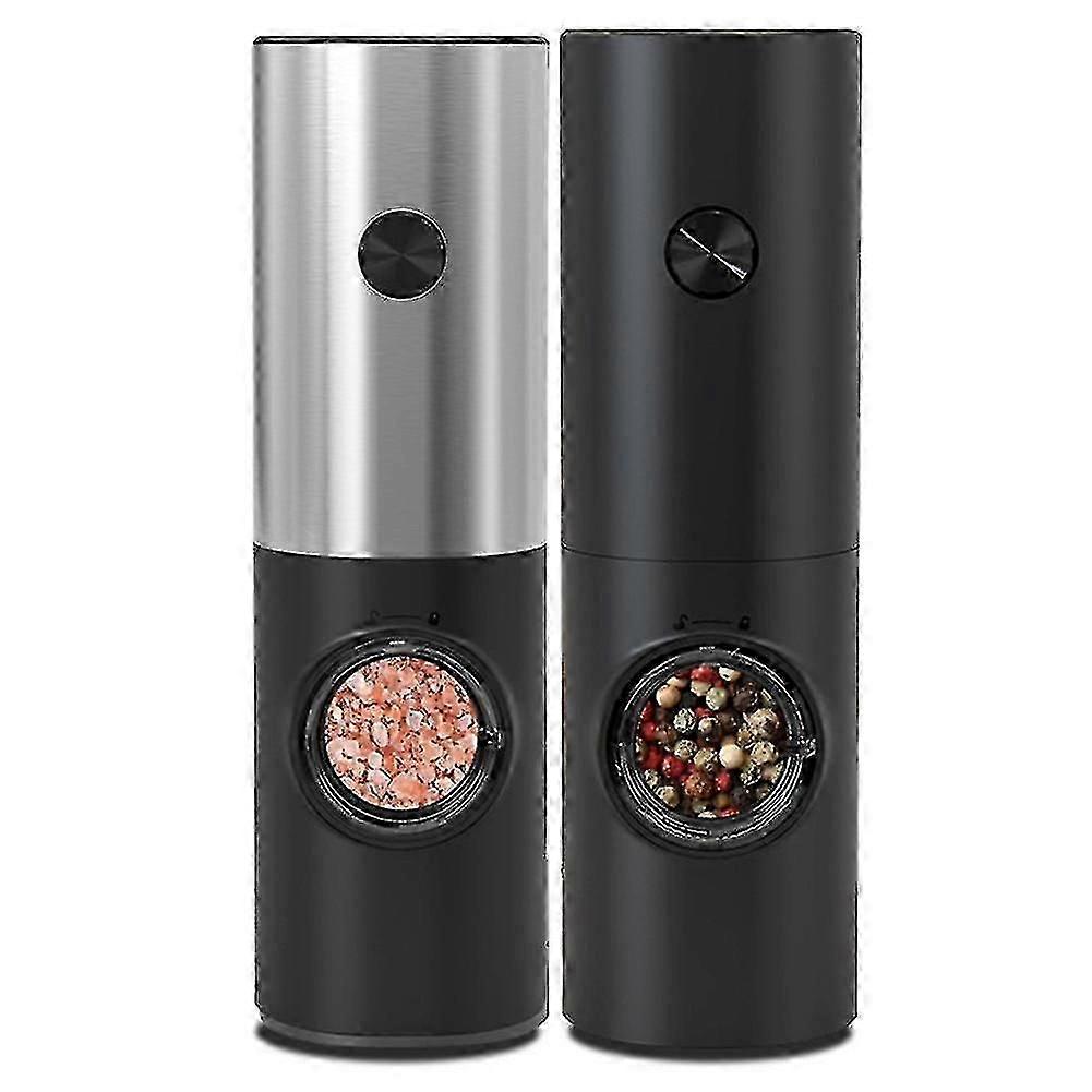 Electric Pepper Spice Grinder Automatic Salt Grinder Pepper Shaker With Led Light Adjustable Coarse