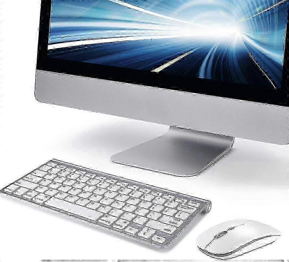Wireless Keyboard and Mouse compatible With Apple iMac Windows or Android 24G Wireless