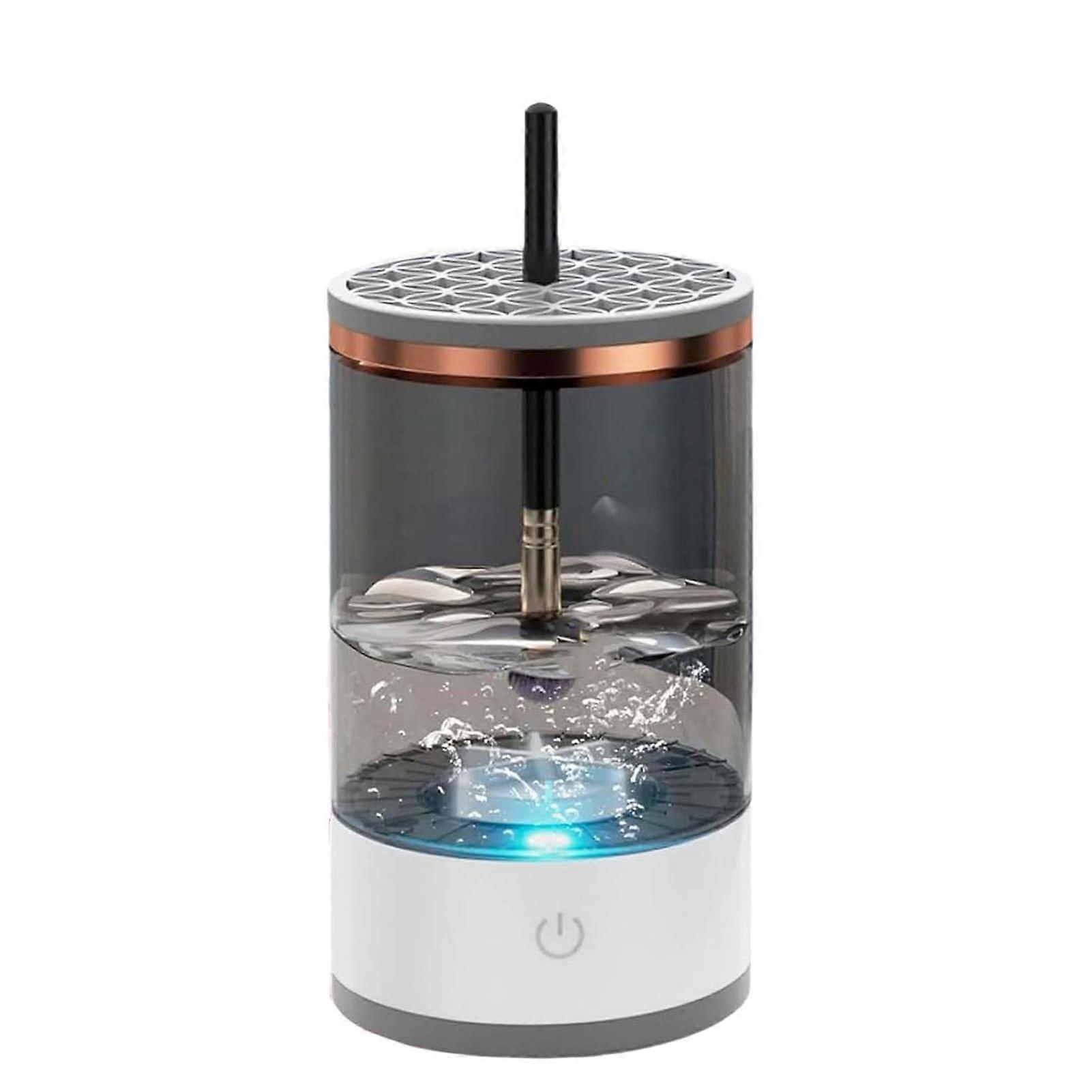 Makeup Brush Cleaner Automatic Electric USB Charging for Cosmetic Brushes Black