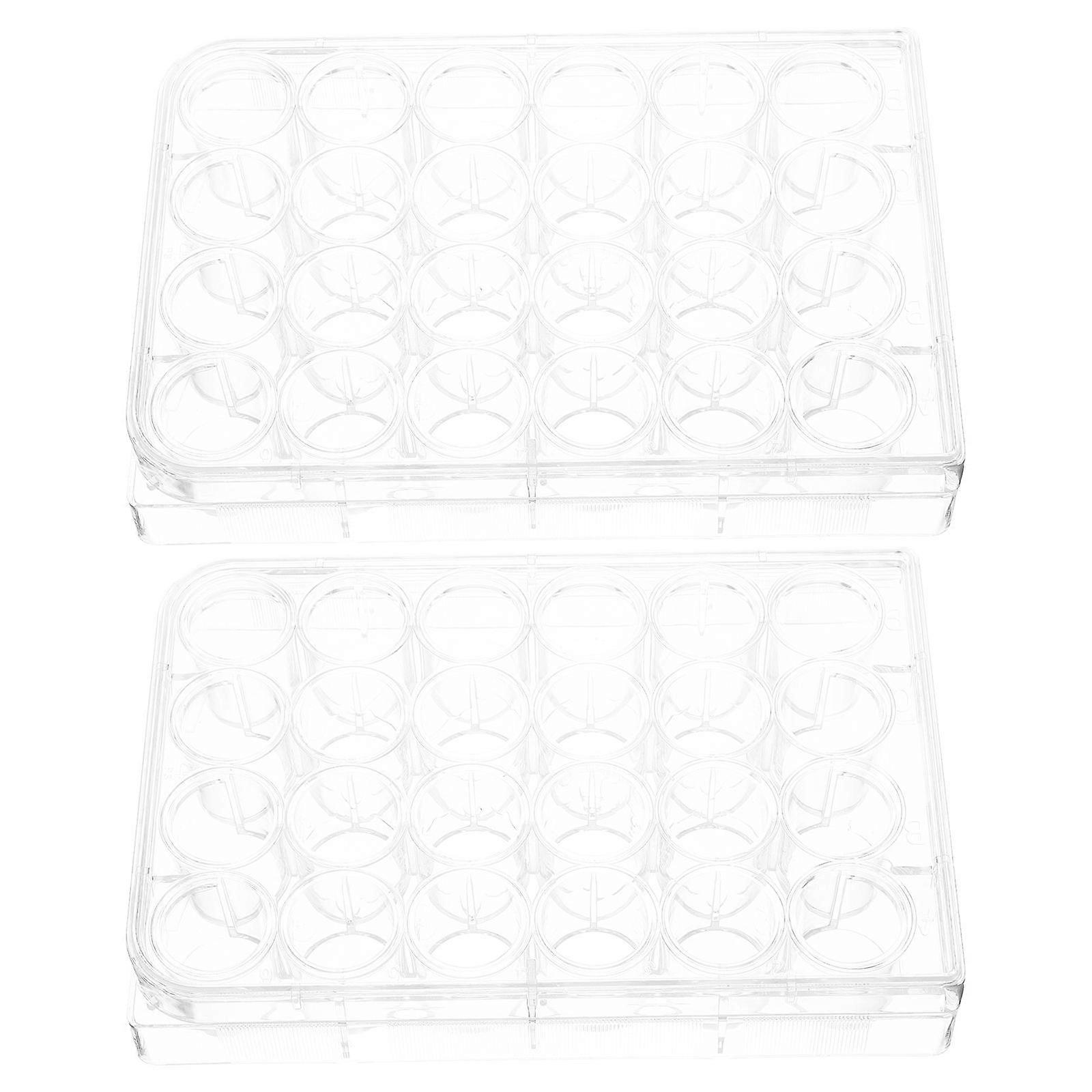 Plastic Petri Dish Cell Culture Plate for Precise Lab Testing 6Pcs