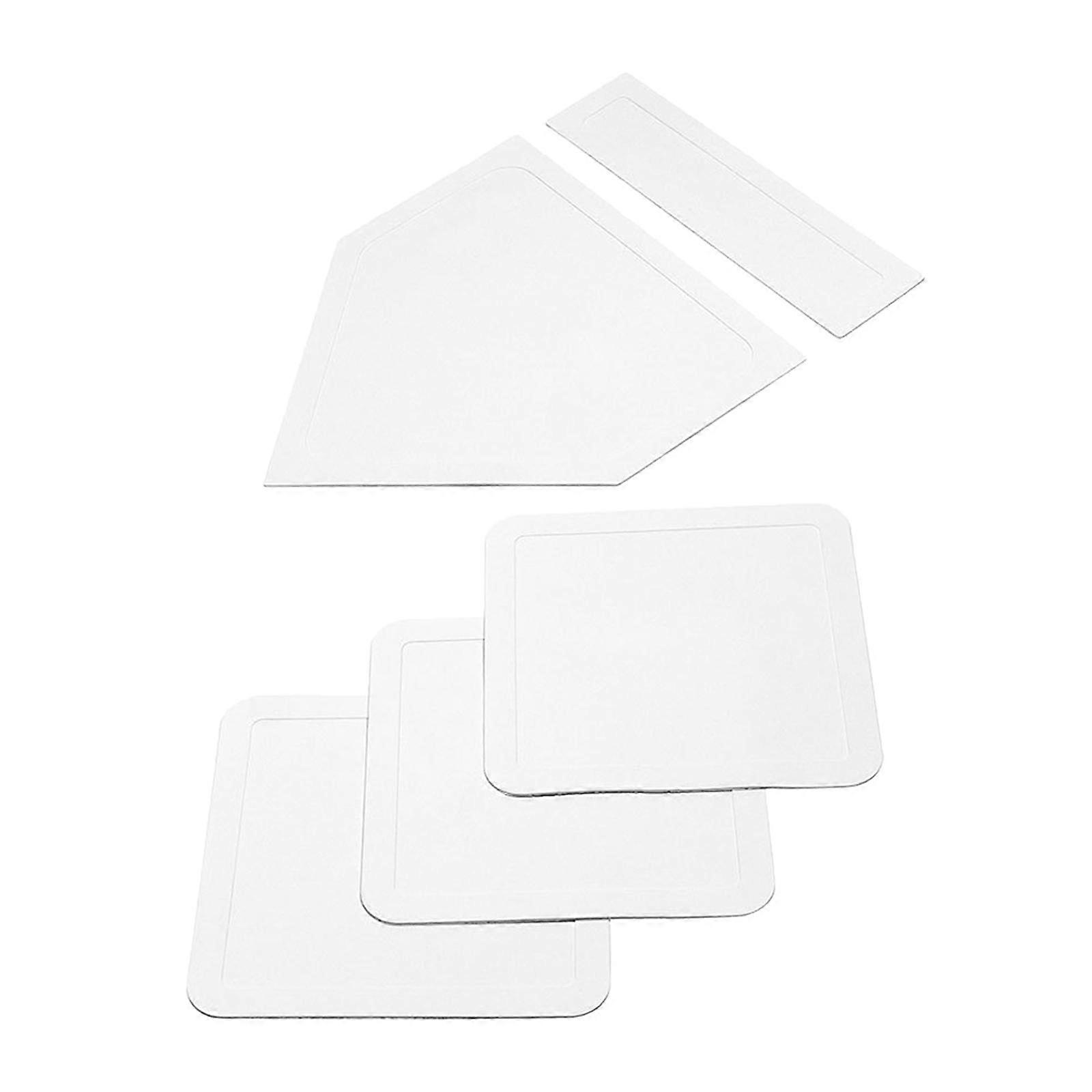 Baseball Softball 5 Pieces Base Set Rubber Field Bases White