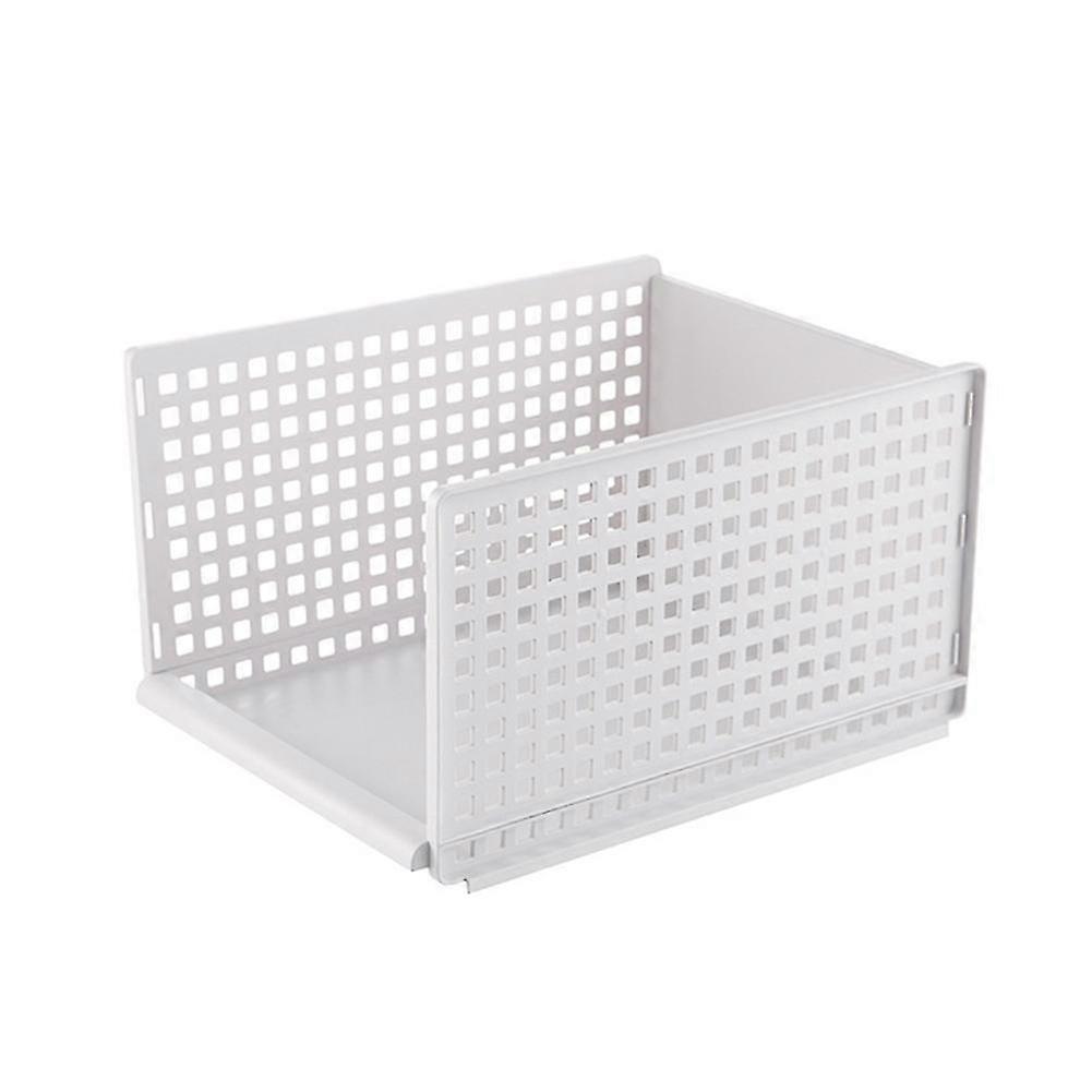 Stackable Wardrobe Drawer Cabinet Organizer Drawer Clothes Closet Storage Box Shelves Layered Partitions Storage Rack-A