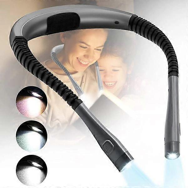 Flexible LED reading light, neck light