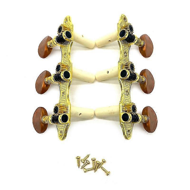 Guitar Machine Heads Bushings Set with Screws Right Left Inline Locking Tuners