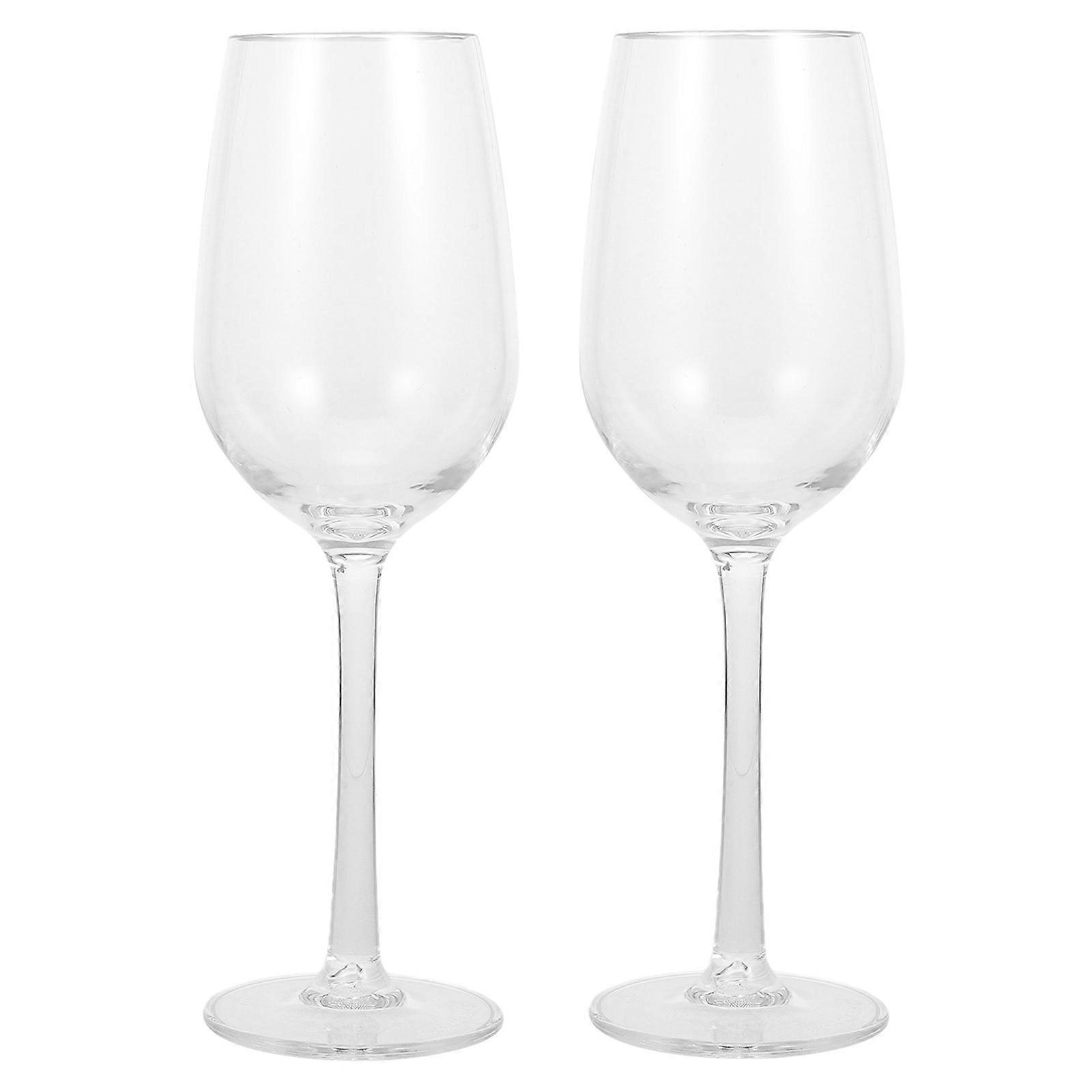 Floating Wine Glasses for Pool Parties Transparent PP Material 2 Pieces