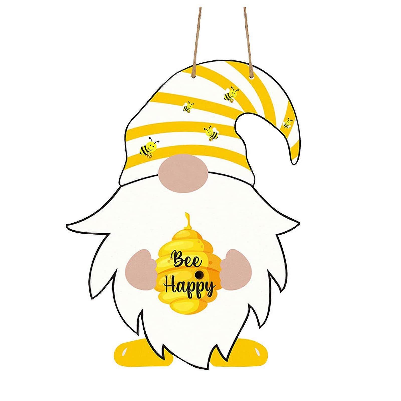 Faceless Dwarf Hanging Decoration with Long Legs and Pointed Hat for Door, Party, Christmas, and Halloween - One Size