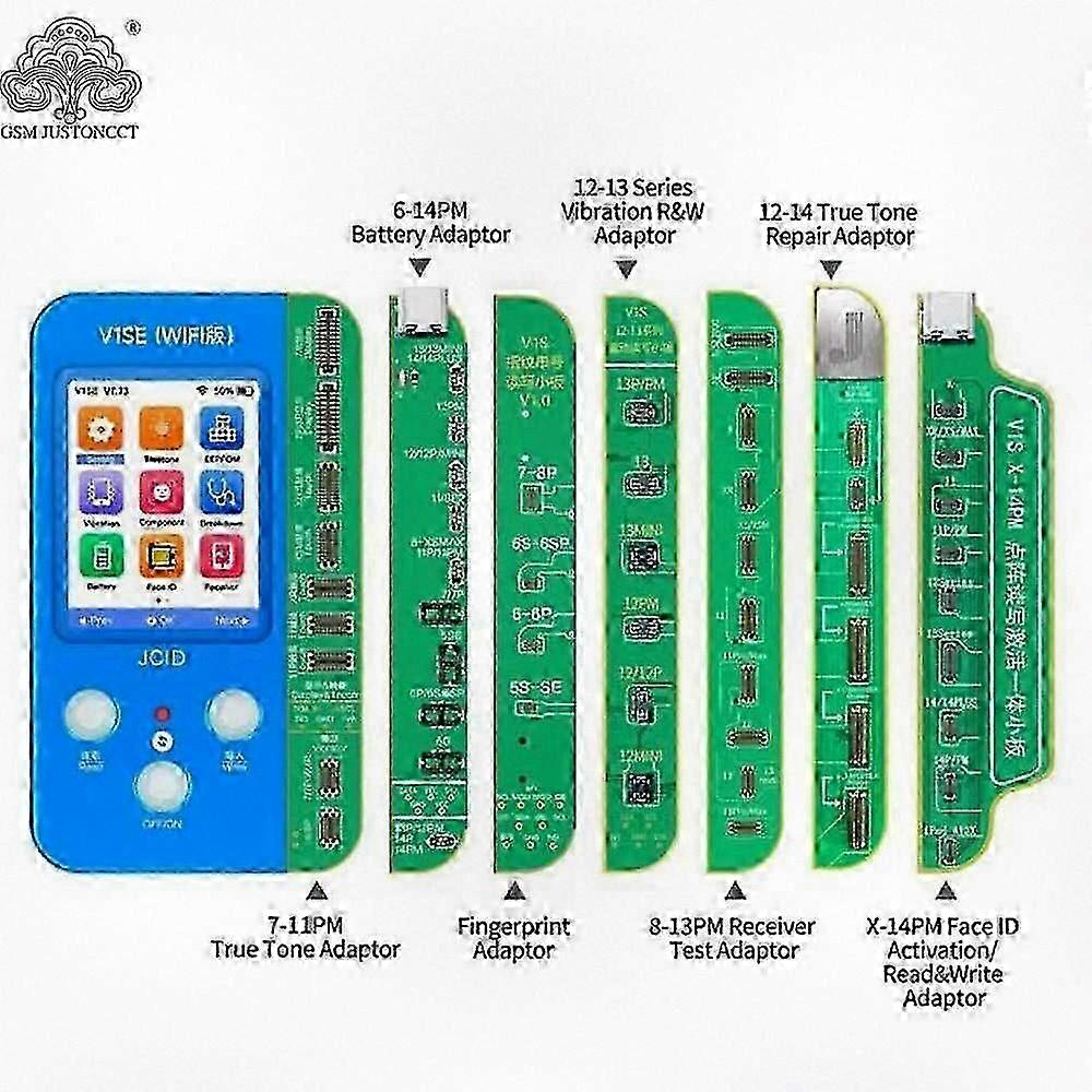 JC V1SE True Tone Reparation Programmerare för iPhone 7 7P 8 8P X XR XS XS Max 11 Pro Max 12 13 14 - Batteri och Fingeravtryck SN-läsare