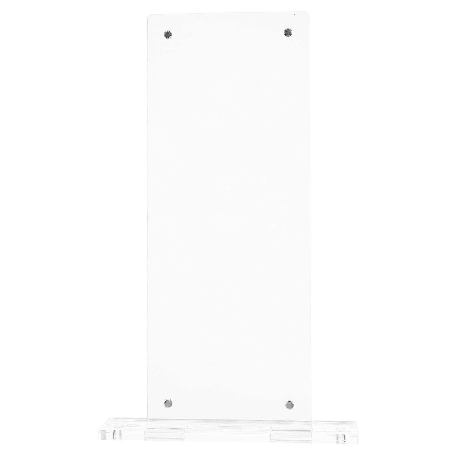 Office Door Sign Double Sided Acrylic for Replaceable Cards Transparent