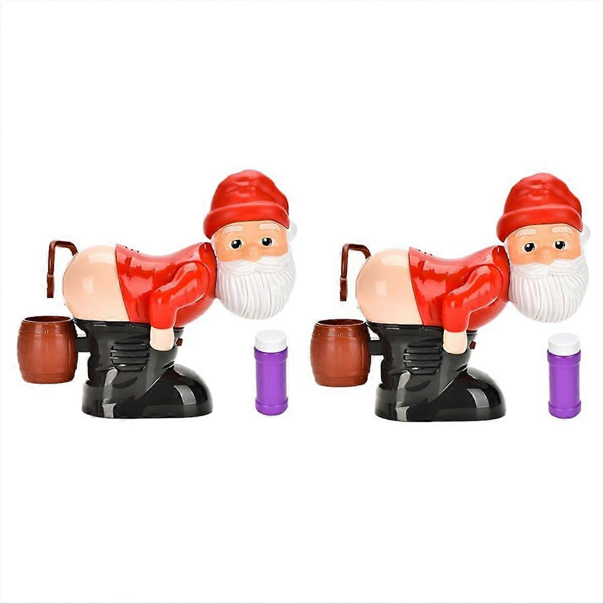 Funny Santa Bubble Blowing Machine for Outdoor & Indoor Activity 2Set