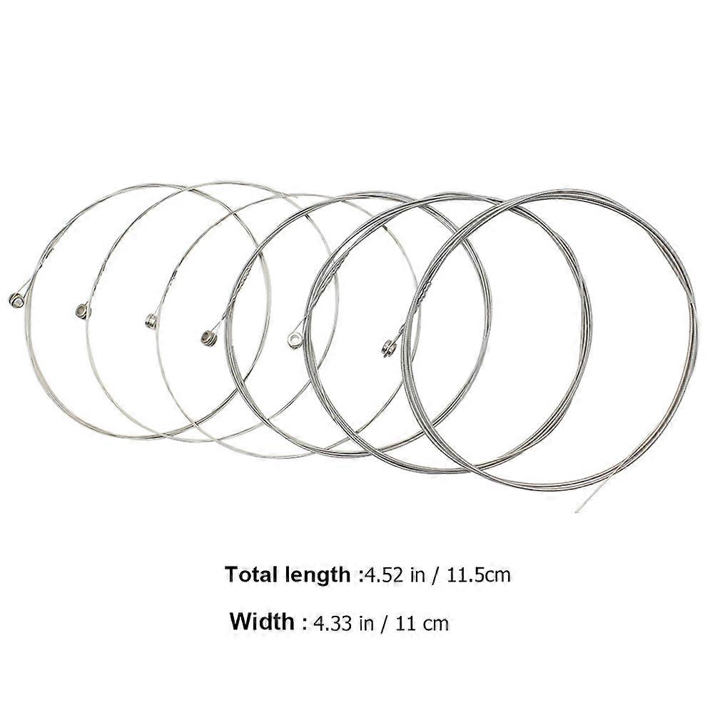 6pcs Replacement Guitar Strings Electric Guitar Strings Stainless Steel Guitar Strings