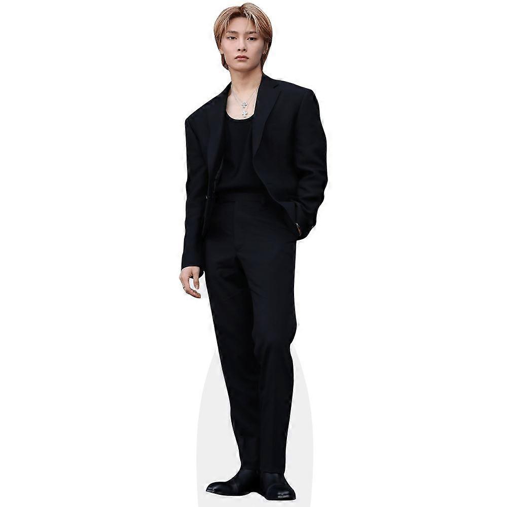 I N (Black Outfit) Cardboard Cutout (lifesize OR mini size). Standee. Stand Up.
