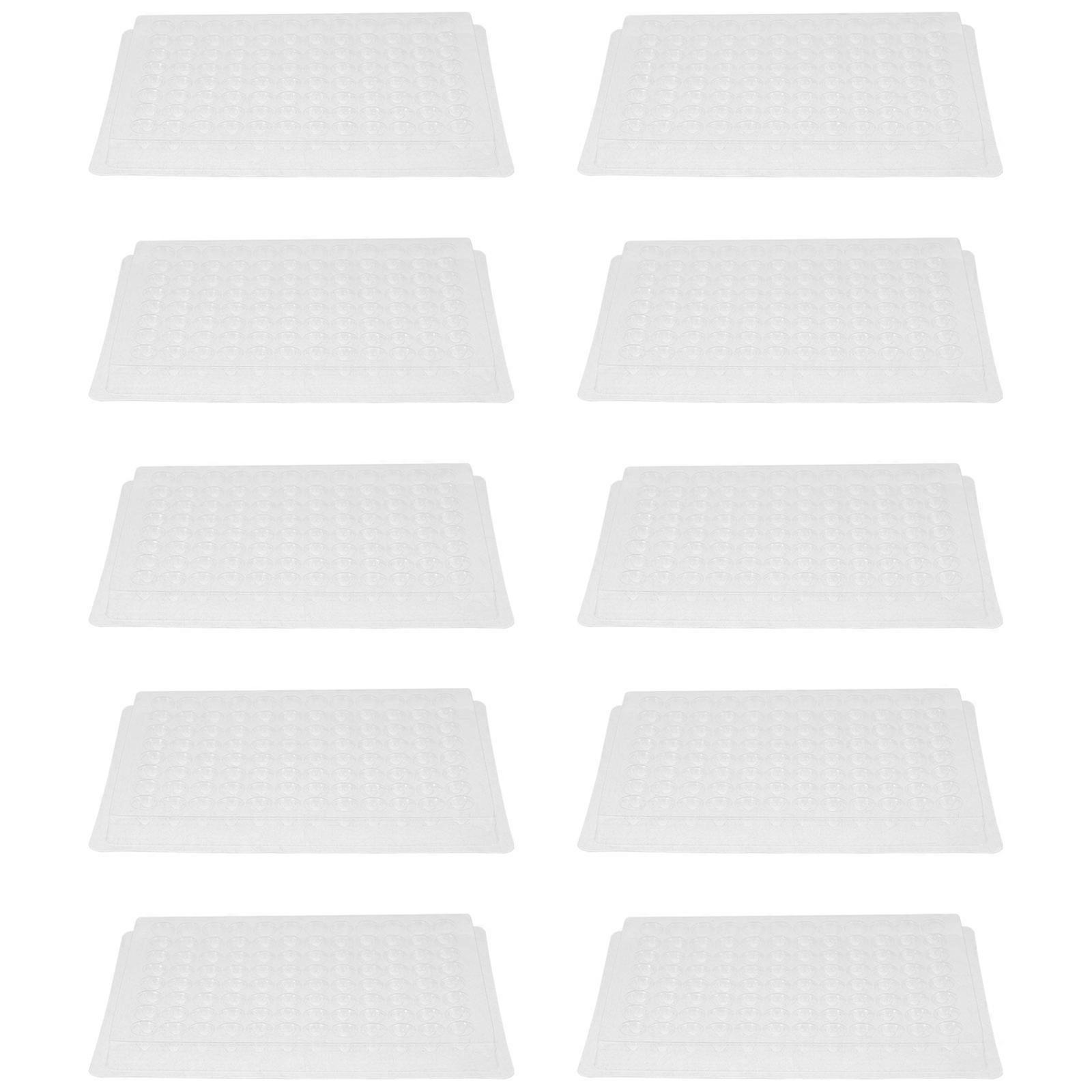 White Plastic for Classroom Use 96-well Reaction Plate Set of 10