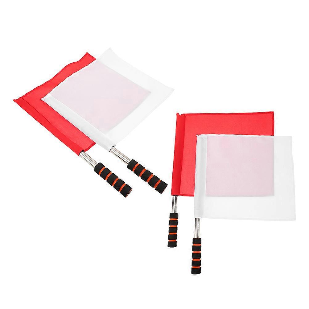 Signal Flags Referee Hand Flags for Soccer and Volleyball 4Pcs Set