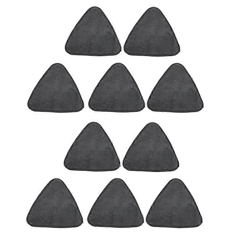 10PCS Triangle Microfiber Cloth Dust Mop Replacement Head Pads