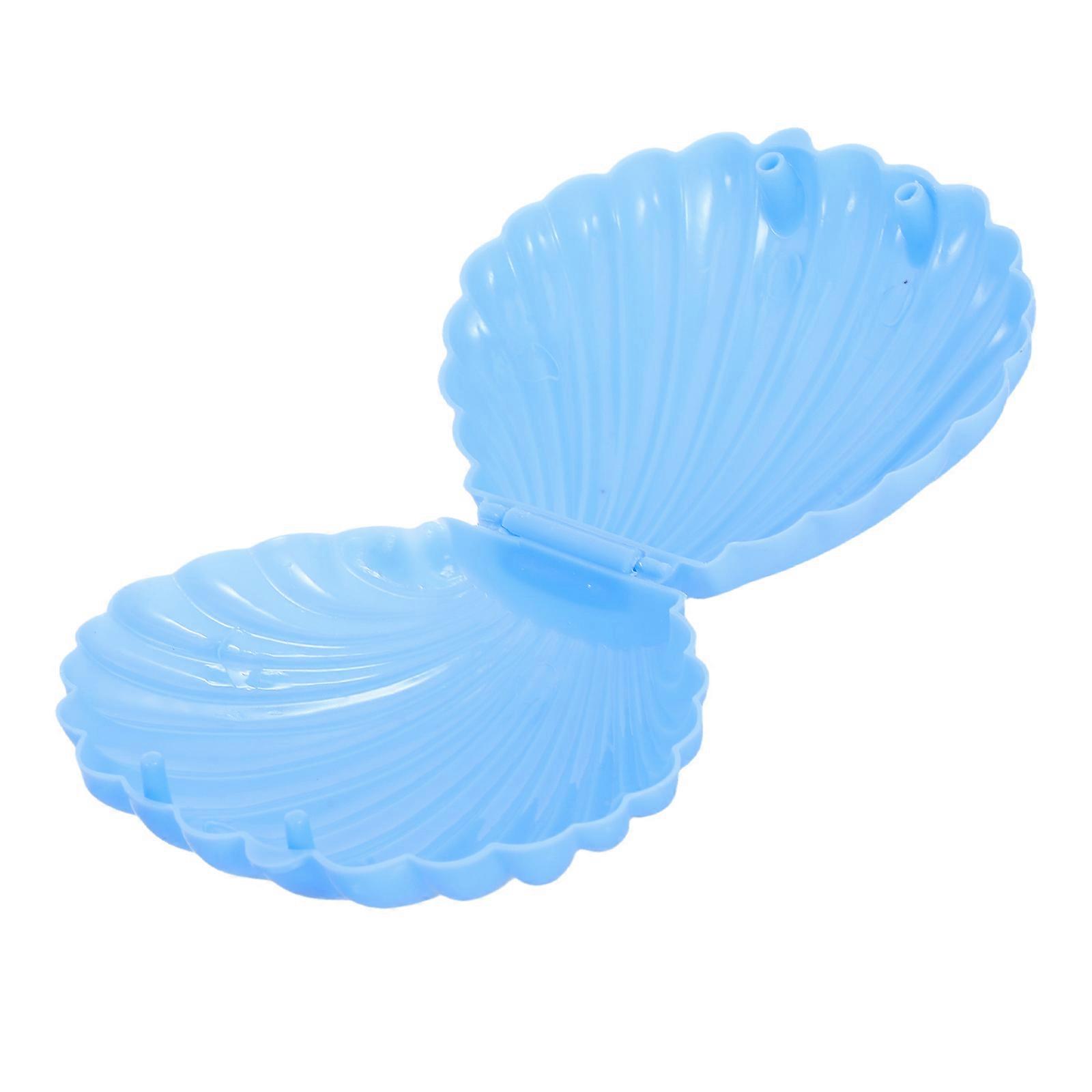 Jewelry Storage Box Seashell Candy Box for Storage 60Pcs Blue