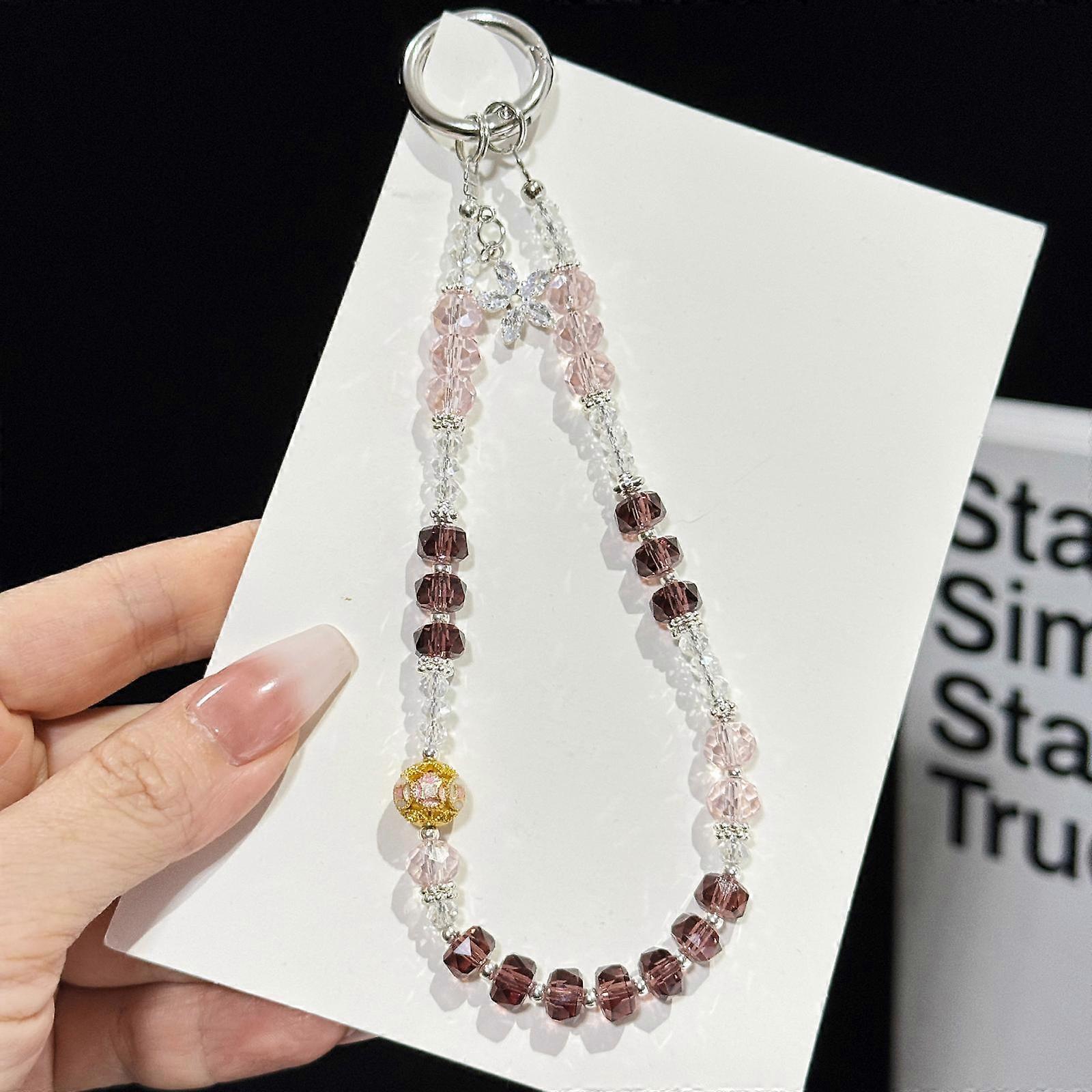 Drilled Floral Crystal Star Necklace