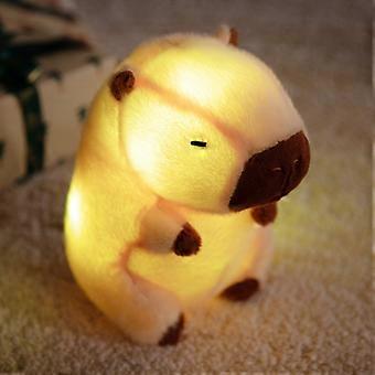25cm Cute Light Capybara Plcomh Toy Kids Bedside Capibara Stuffed Baby Animals Doll Children's Fluffty Toy Gift Home Decor