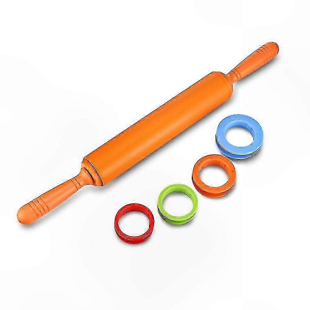 Adjustable Non-Stick Silicone Rolling Pin for Dough