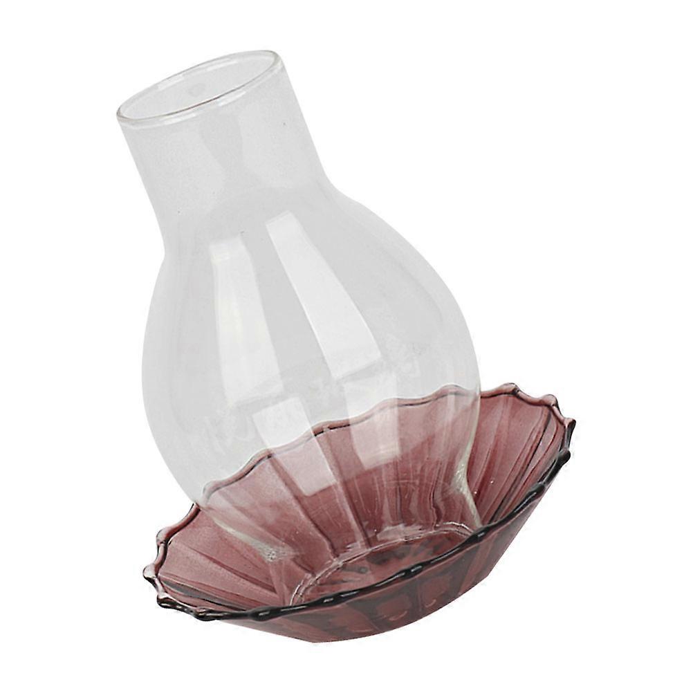 Decorative Candle Holder Windproof Glass Candlestick for Decor 1Set