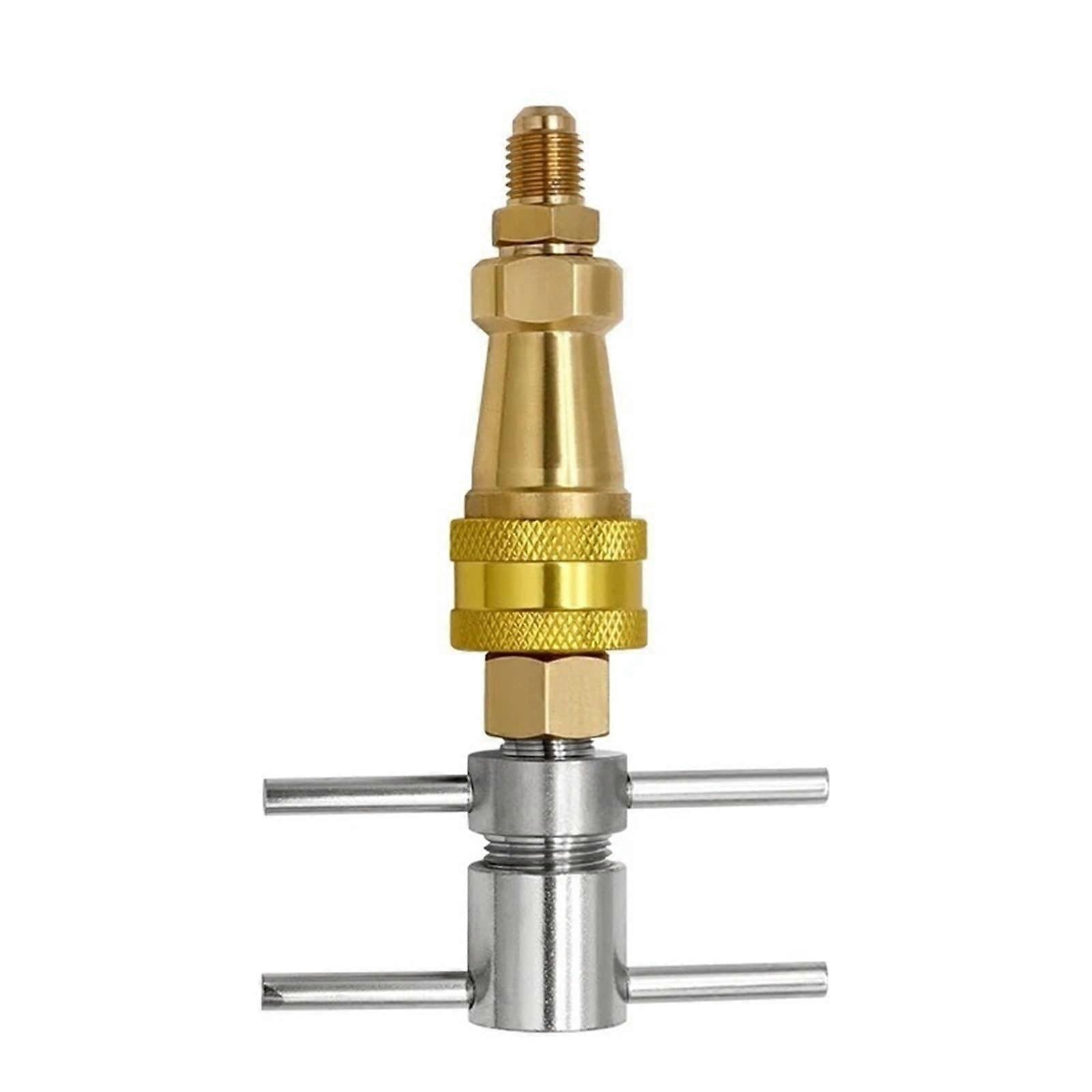 1/4 Inch Refrigerator Brass Quick Coupling Connector  Temp Resistant AC  Fitting 1pcs