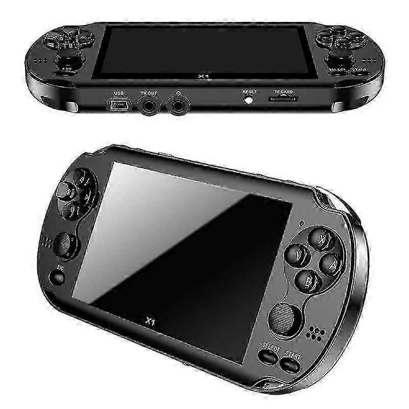 Console de jogos de 4,3 polegadas (26-27 polegadas) para PSP, console clássico com função Dual-shake, 8 GB de RAM e 10.000 jogos integrados.