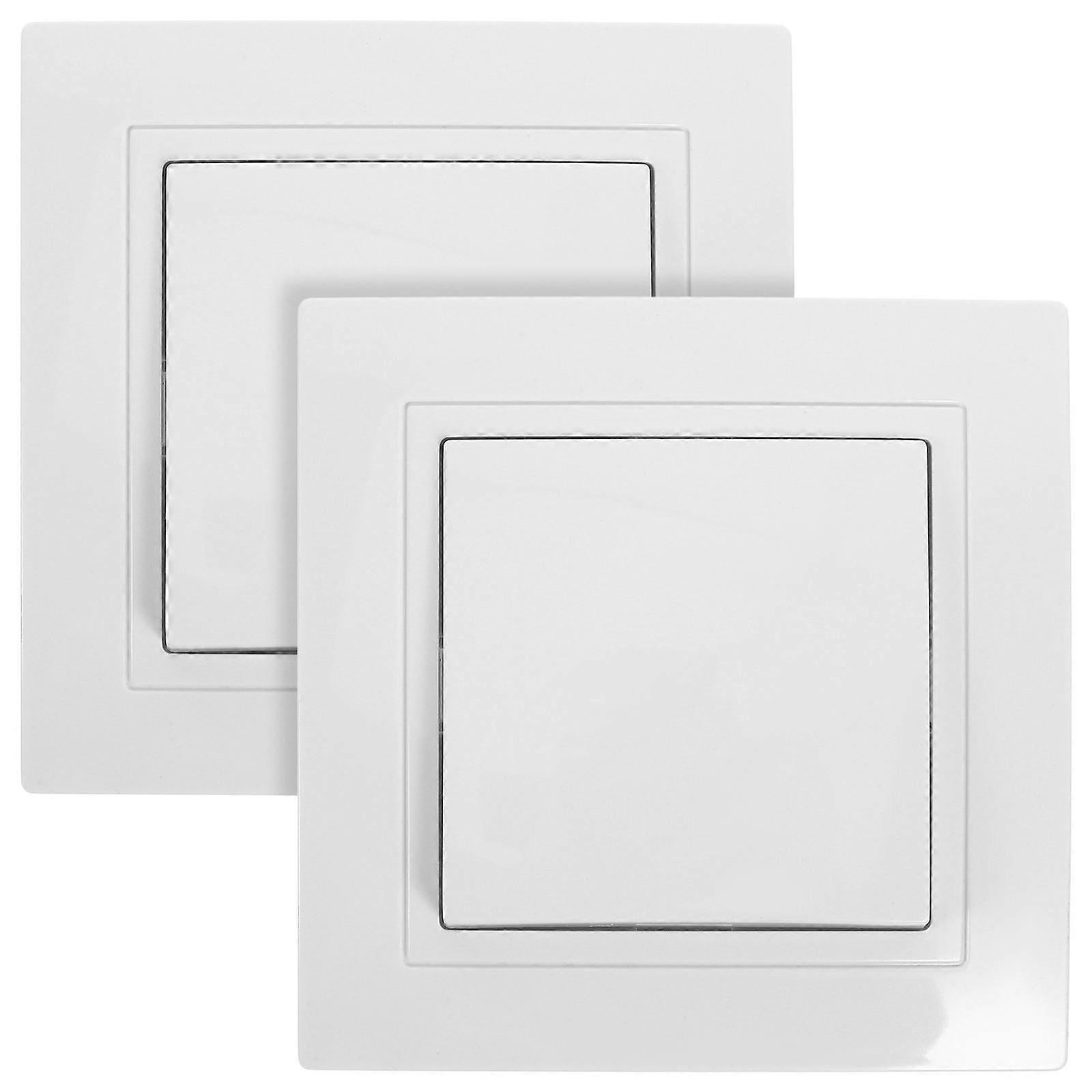 Control Switch Wall Mounted Switch Home Use Residential 8.30x8.30x3.00cm High-Temperature Resistant 2Set