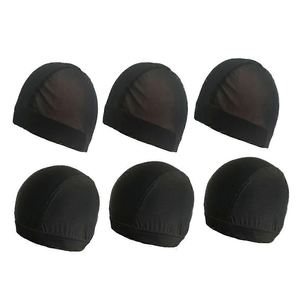 Elasticated Wig Hair Net for Wig Use 6Pcs Black U Shape Accessories