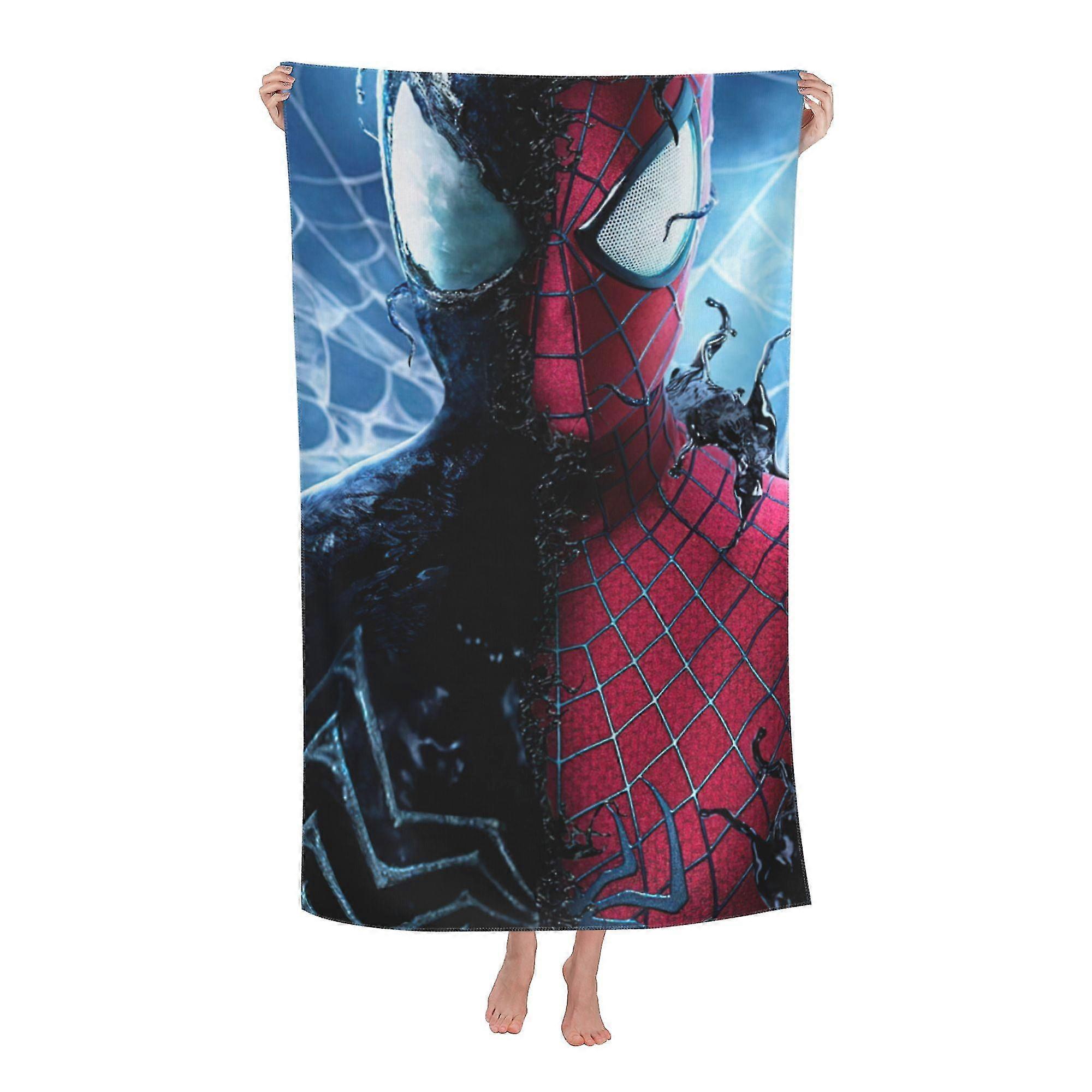 Spider Man Beach Towels Quick Dry Microfiber Soft and Absorbent Bath Towel Outdoor Travel Oversized Beach Towel for Adults Kids 26-27s