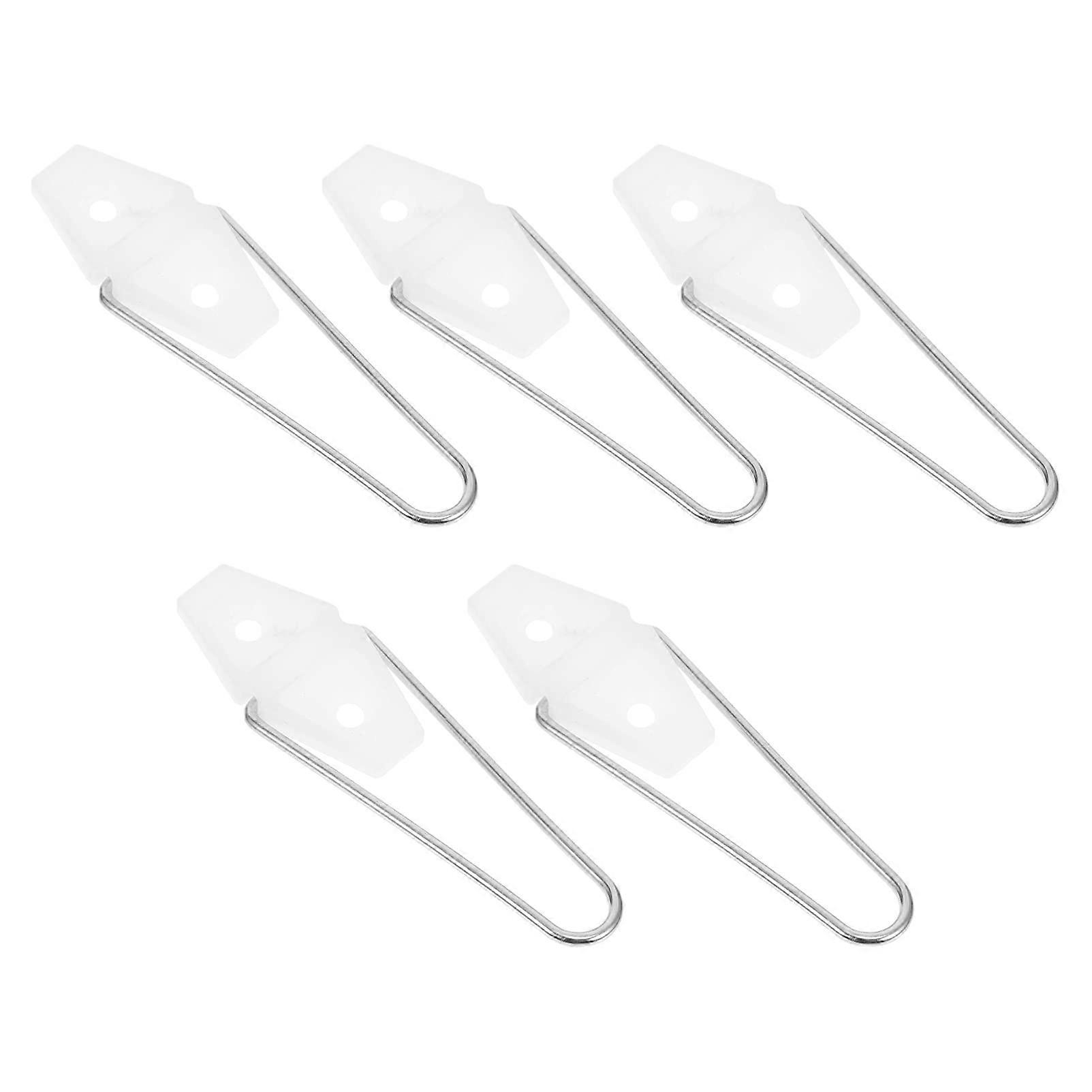 White Photo Frame Hanger Kit with Metal Turn Button Clips for Secure and Stable Display