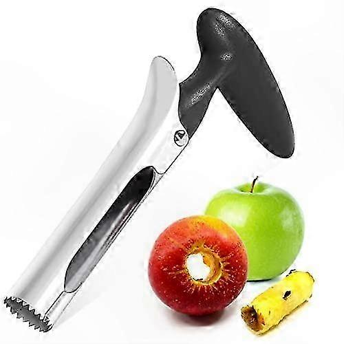 Stainless Steel  Corer with Black Handle for Easy and Efficient Use