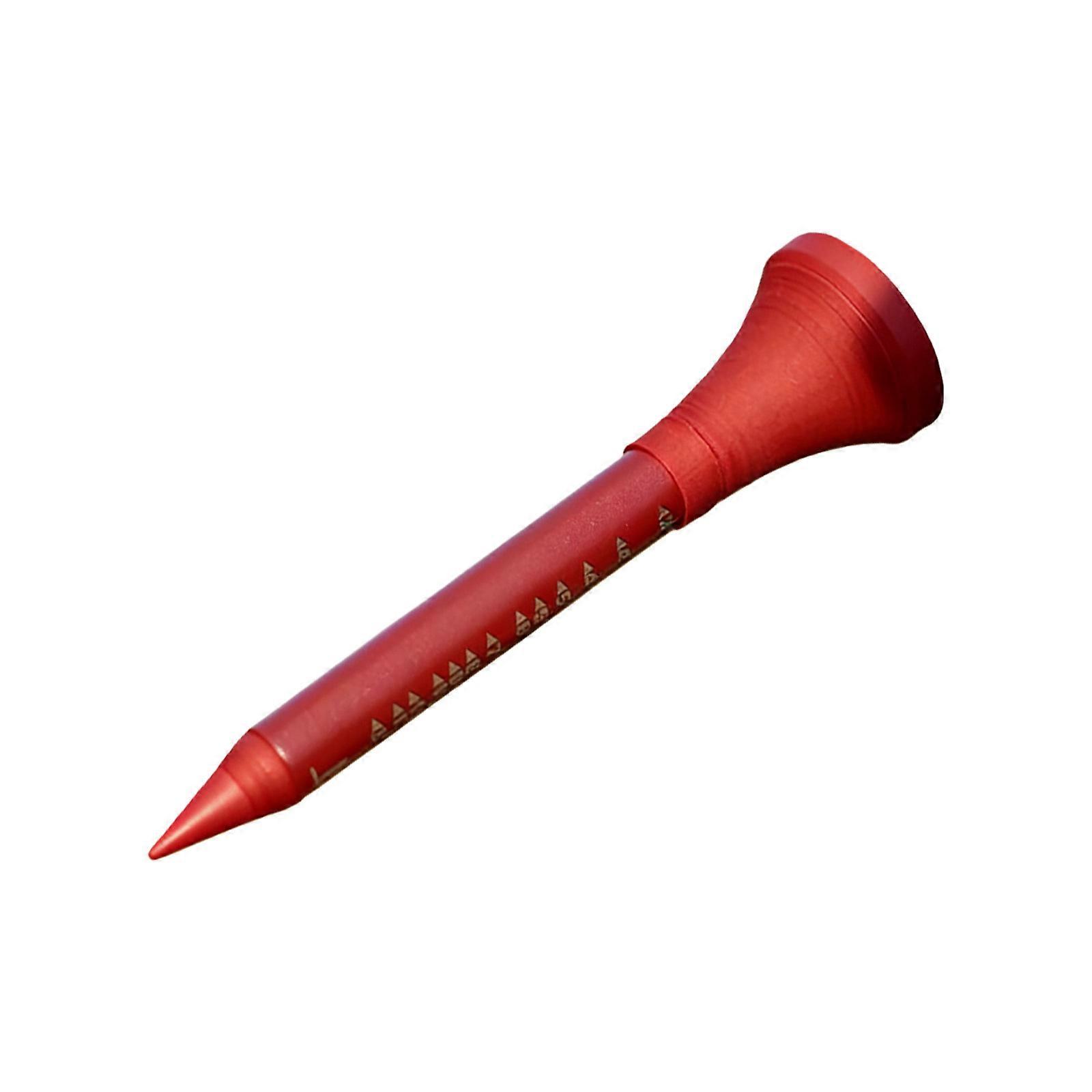 Premium Golf Tees Offering Enhanced Bend Resistance Through Thickness Optimization for Long Terms Use on Golf Courses  Red