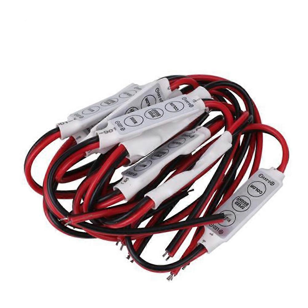 Light Dimmer Cord 30Pcs Mini 3 Key LED Controller for Strip Light