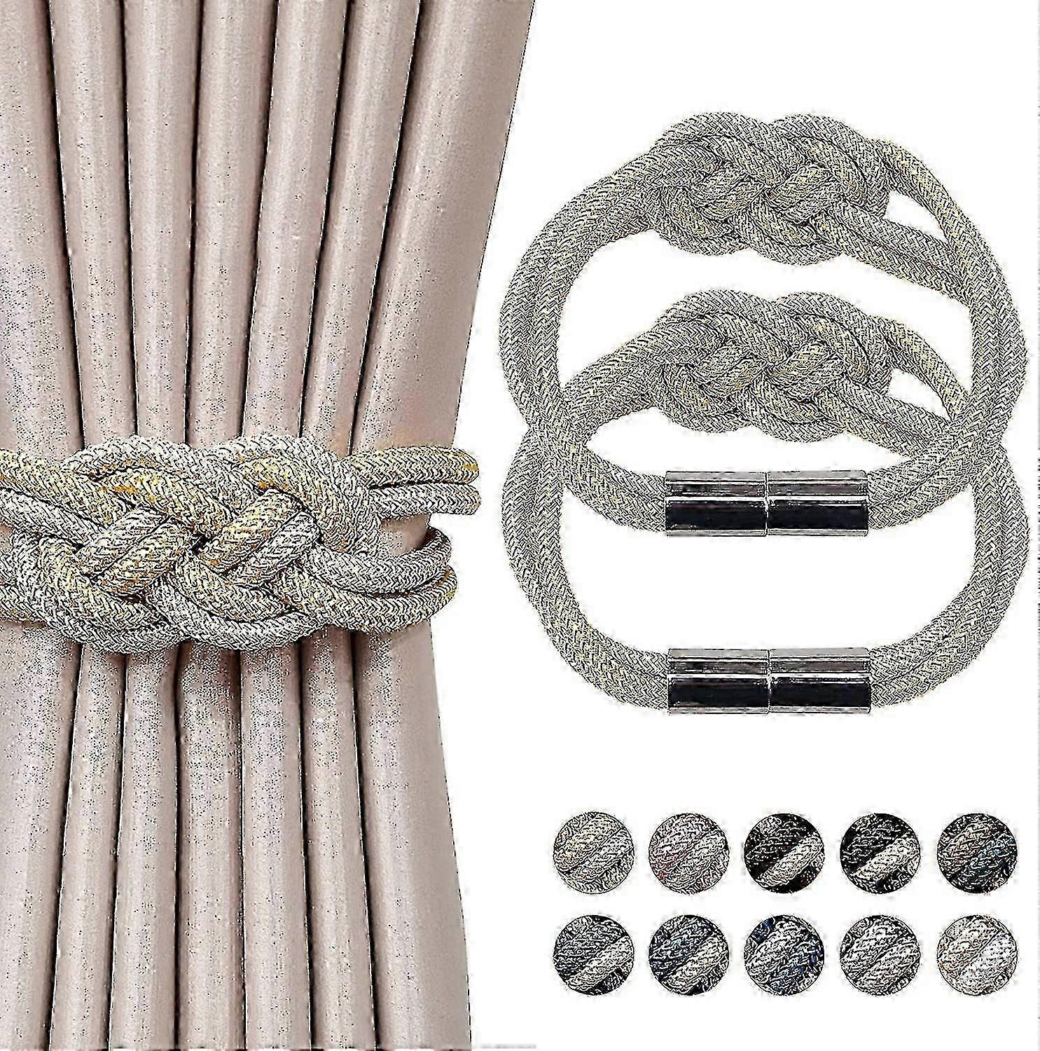 2 st magnetiska gardinklämmor