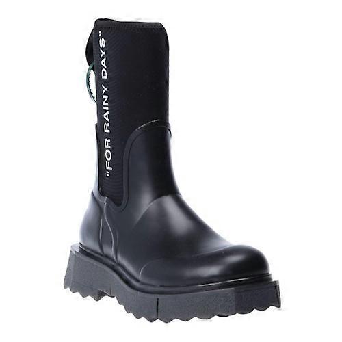 Off White Womens/Ladies Sponge Rubber Rain Boots