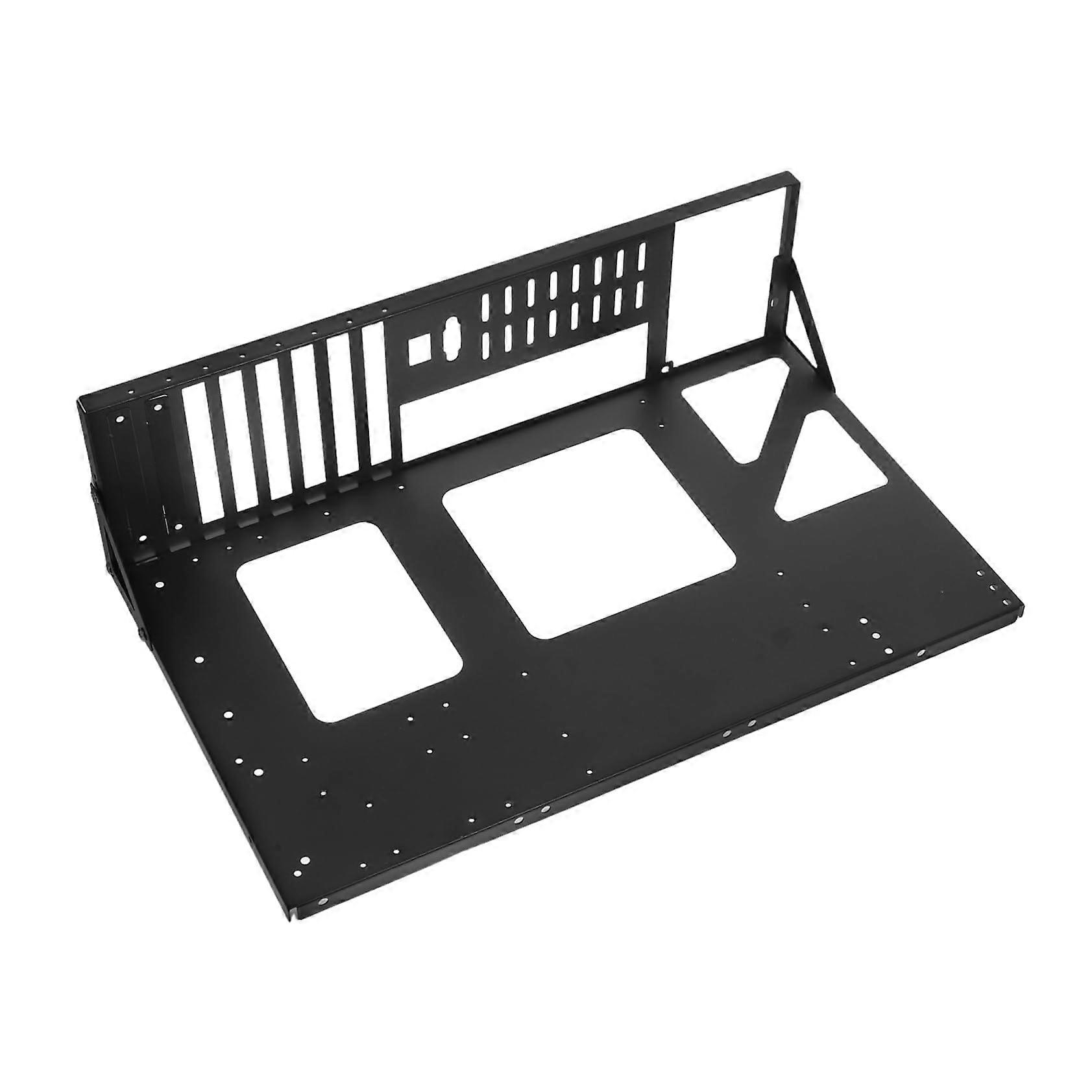 ATX Open Frame Case with Enhanced Heat Dissipation and Steel GPU Mining Rig Frame for Gaming