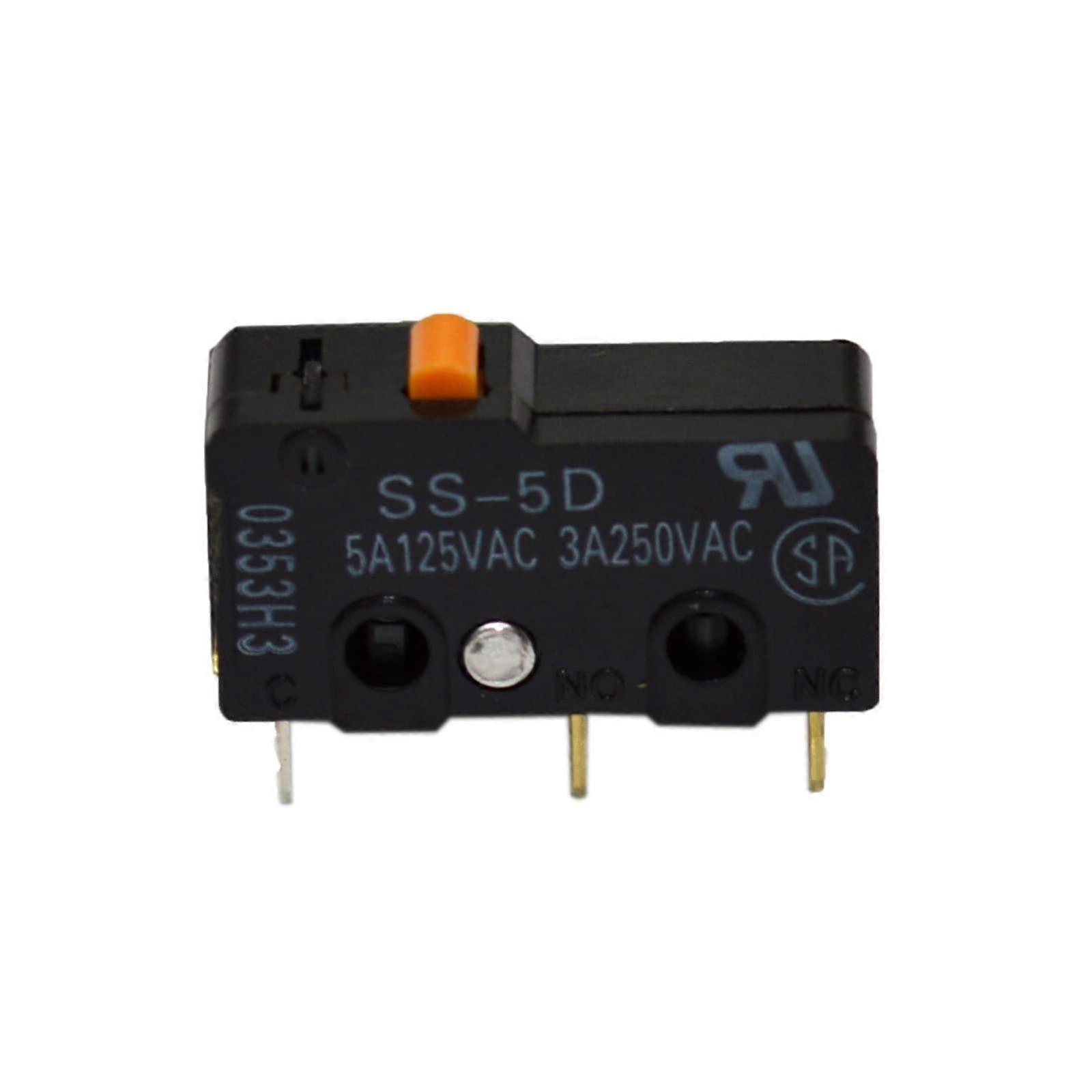 3PCS SS5D Micro Limit Switch 5A  Current Capacity Durable Terminal for Printing Equipment