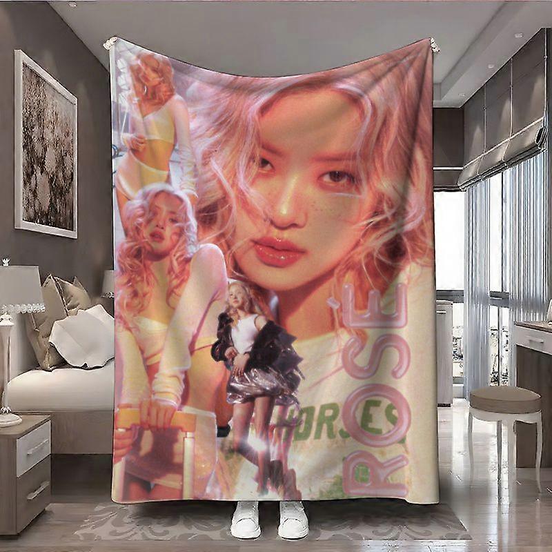 ROSE Multi-Style Charm Themed Ultra-Soft Digital Printed Flannel Blanket