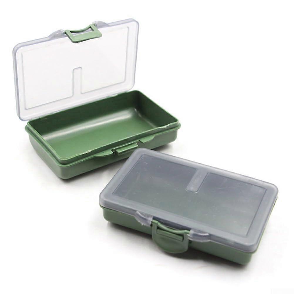 Fishing Tackle Box with 18 Adjustable Compartments, Durable PP Carp Bait Organizer Compact Green