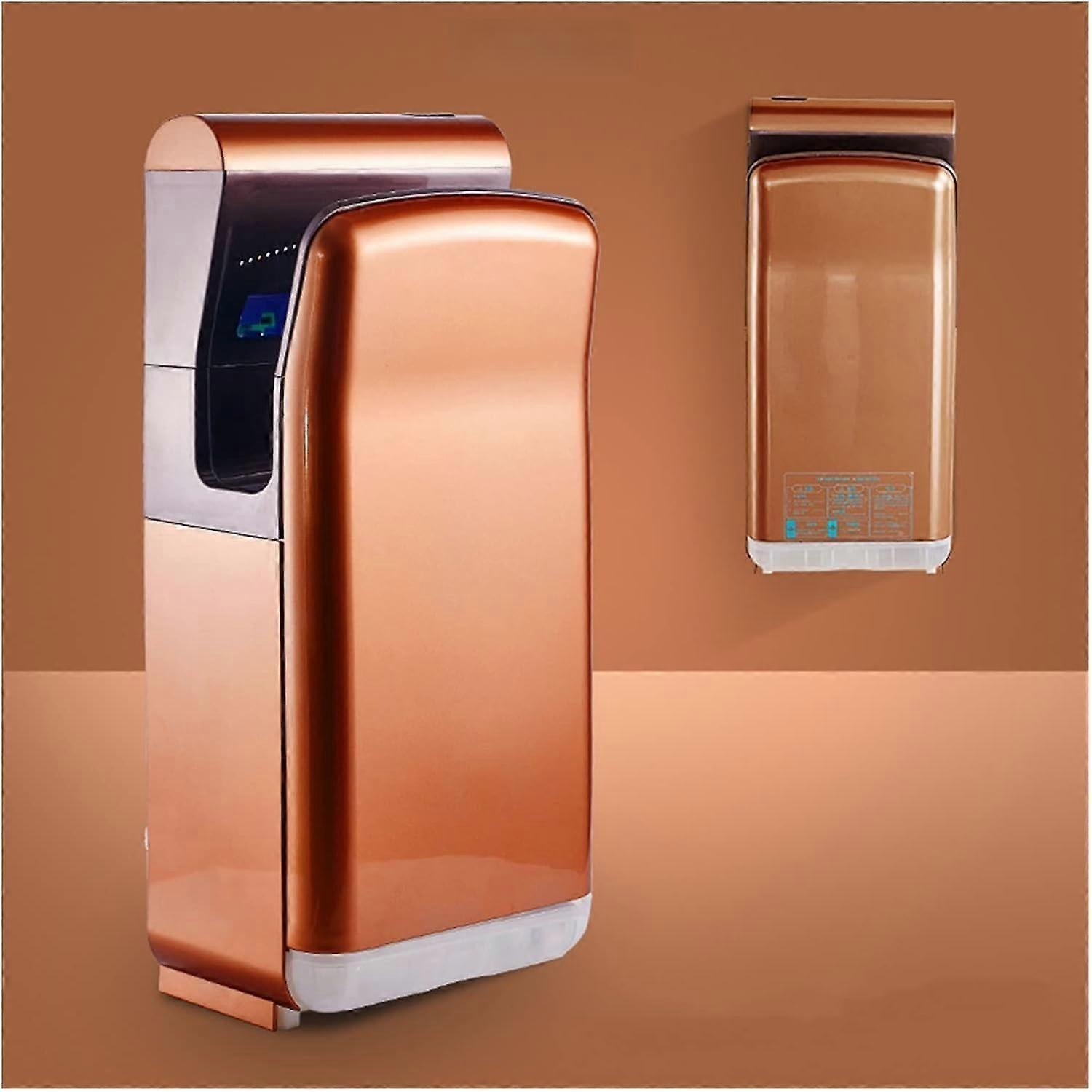 Automatic Hand Dryer 2000W  Speed Wall Mounted Electric Hand Dryer with Smart Sensor Golden