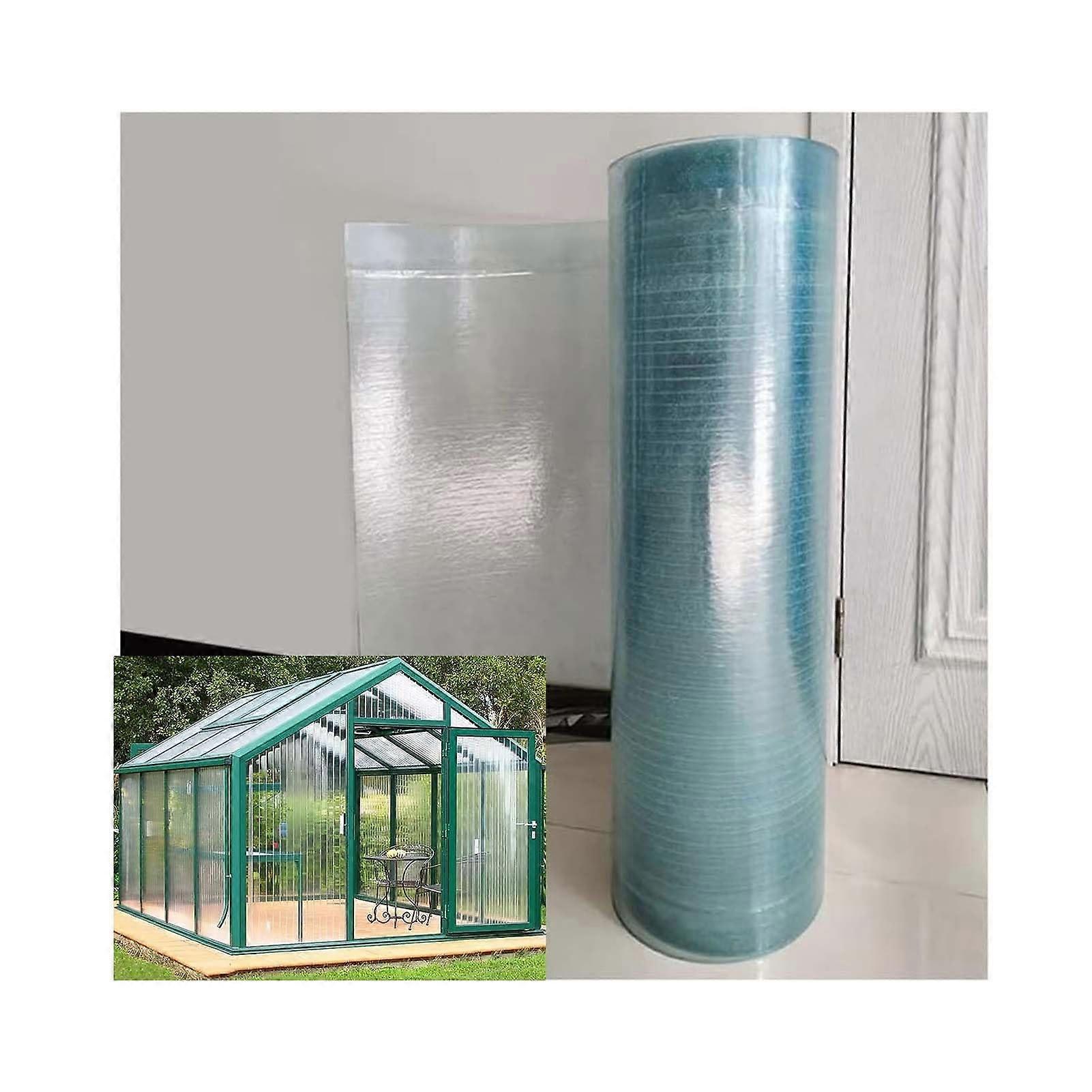 Polycarbonate Greenhouse Panels Clear Replacement Sheets for DIY Roofing Siding 59x157in