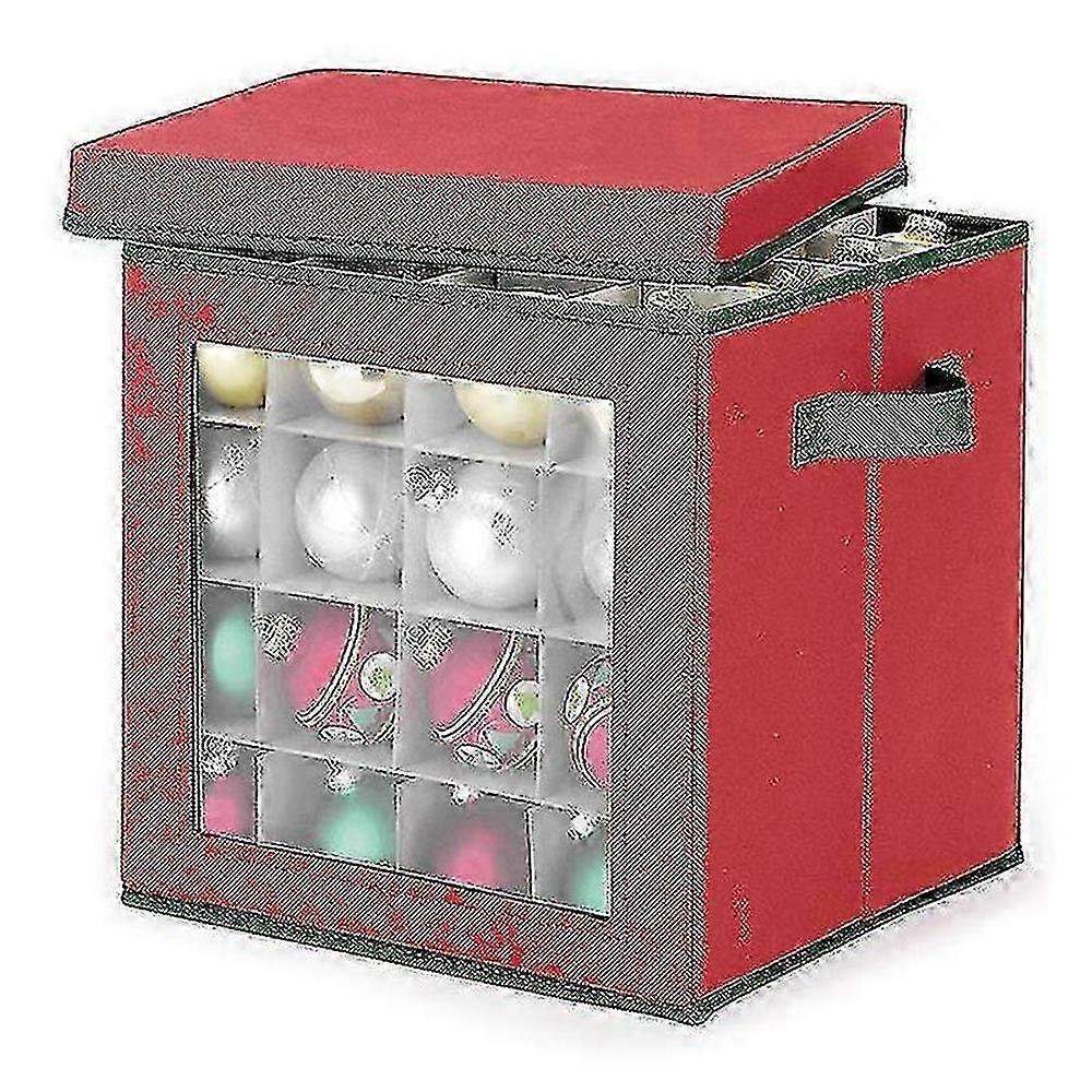 Christmas Ornament Storage Container with Compartments