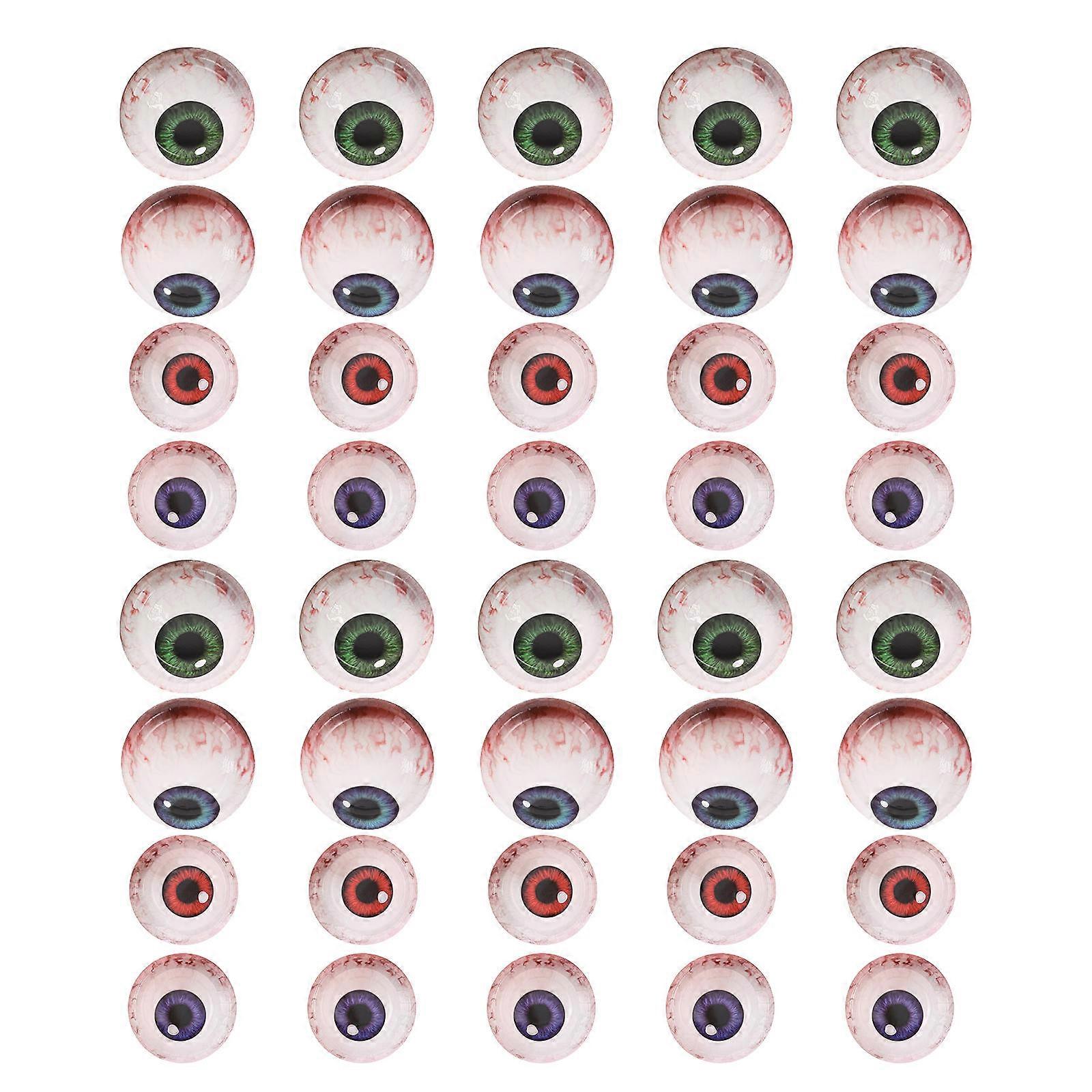 Halloween Party Eyeballs Plates for Serving 40Pcs Paper Tableware