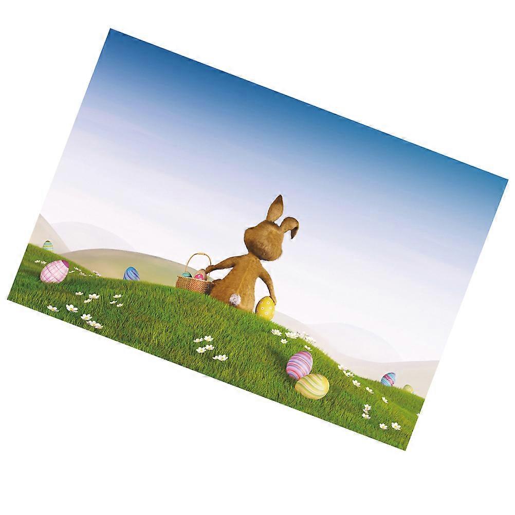 Easter Bunny Backdrop Cartoon Theme for 3Pcs Photography Cloth
