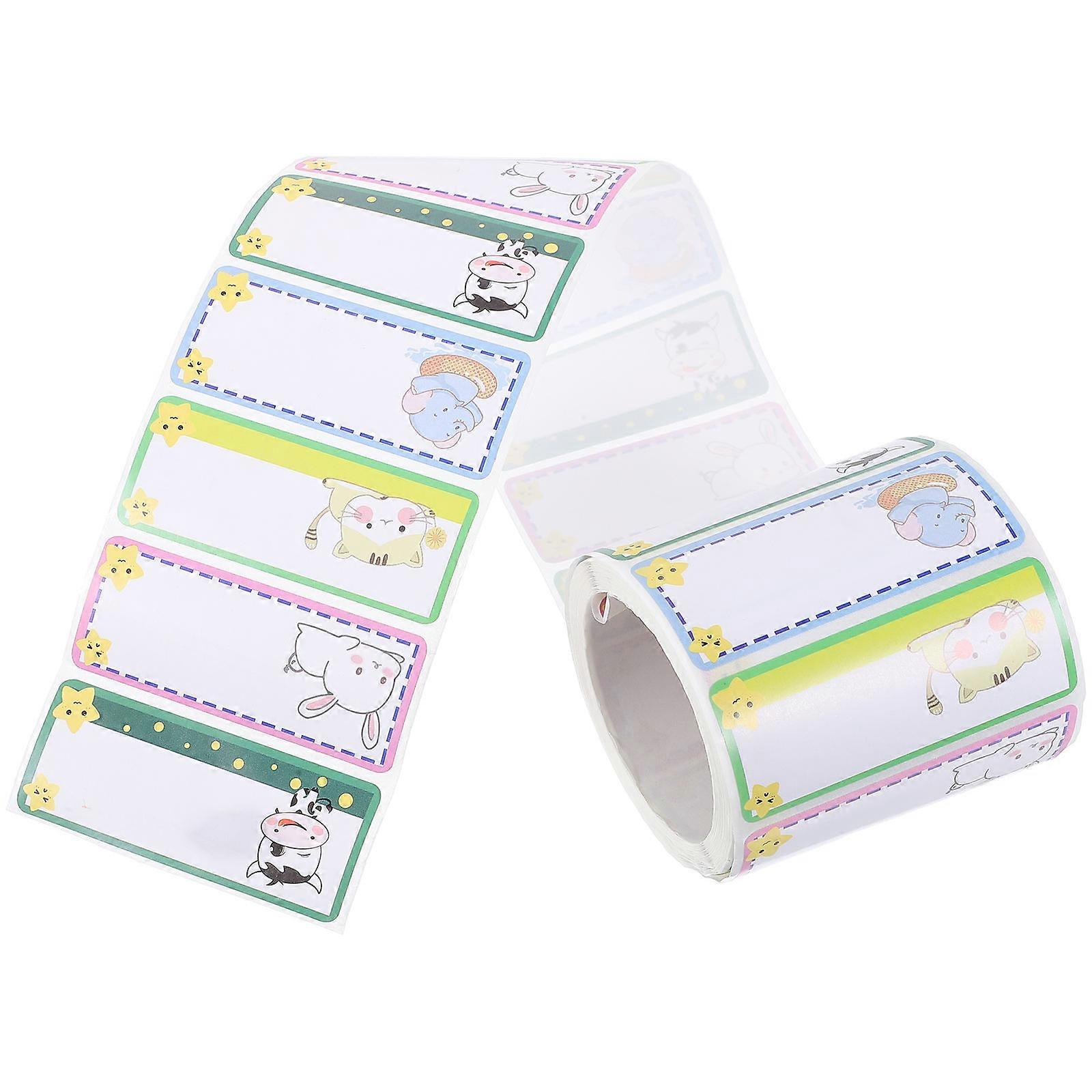Name Writable Tags for Desk Classroom with Adhesive Sticker 1 Roll