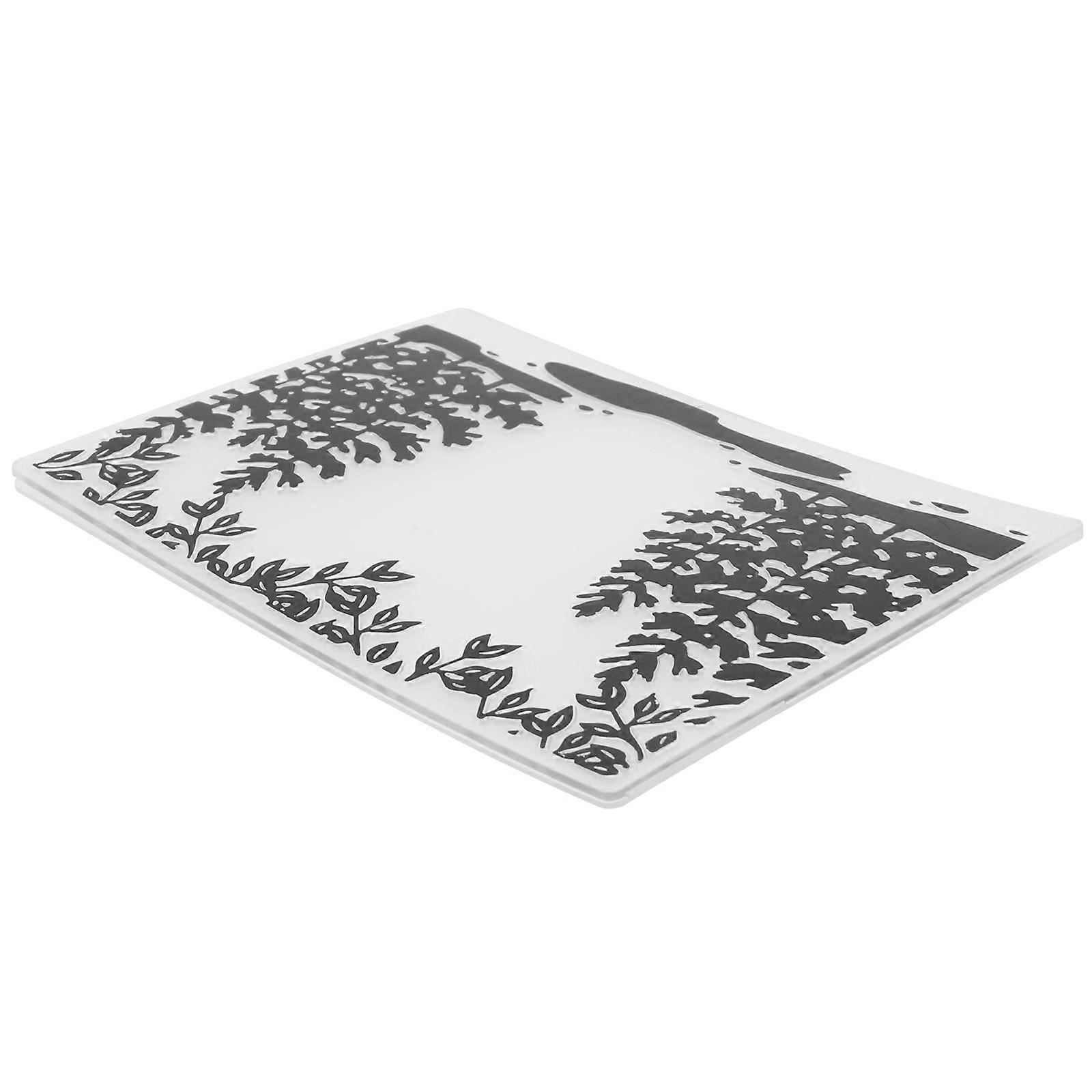 Embossing Folder White Plastic Embossing Folder for Decoration Craft Use