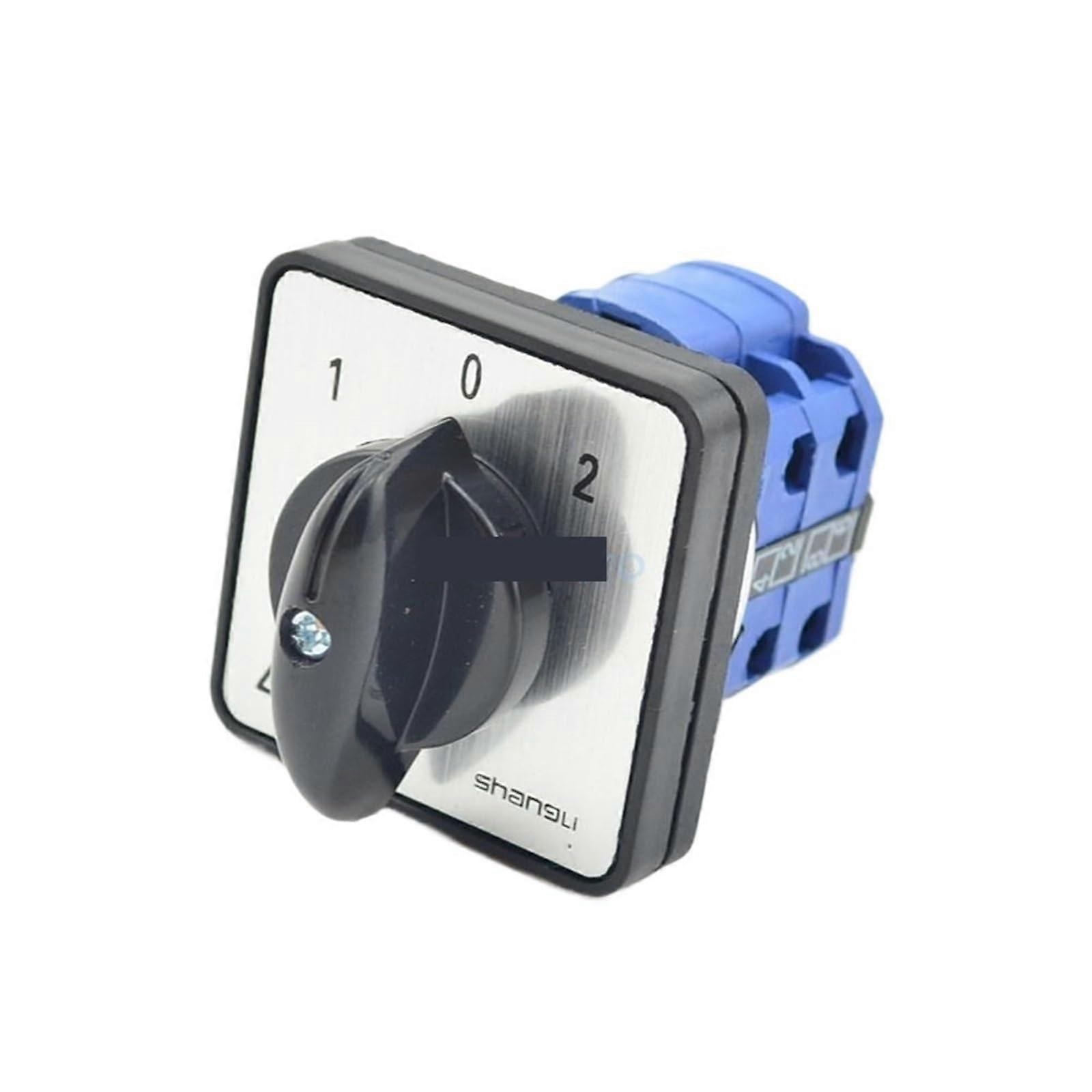 3 Position Rotary Cam Transfer Switch 660V 20A 8 Terminals Manual Control for Generator