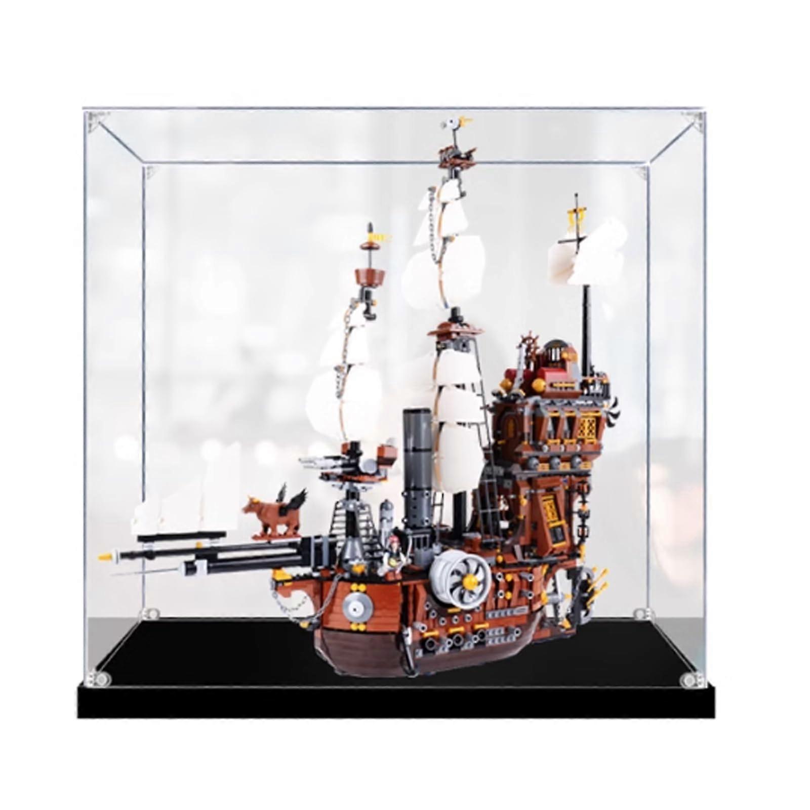 Display Case Clear Acrylic Dustproof Protection for  70810 Model Precise Fit White